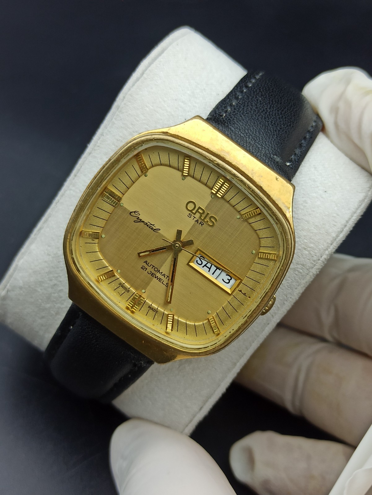 Iconic ORIS STAR Crystal 21 Jewels Automatic ETA-2879 Swiss High GP Men Watch