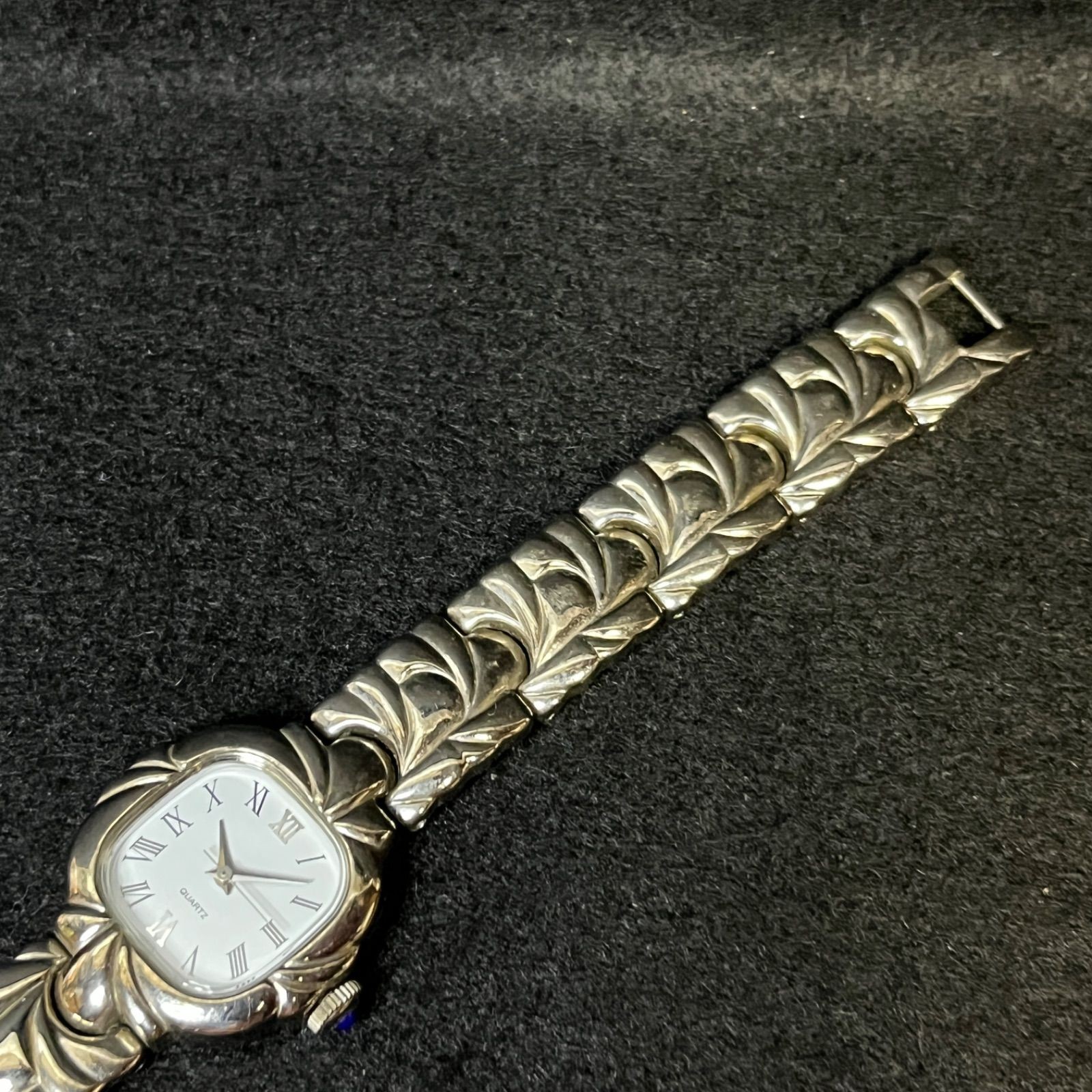 Operational Item NOEVIR Quartz Analog Wristwatch Silver 6L32 1181 confirmed work