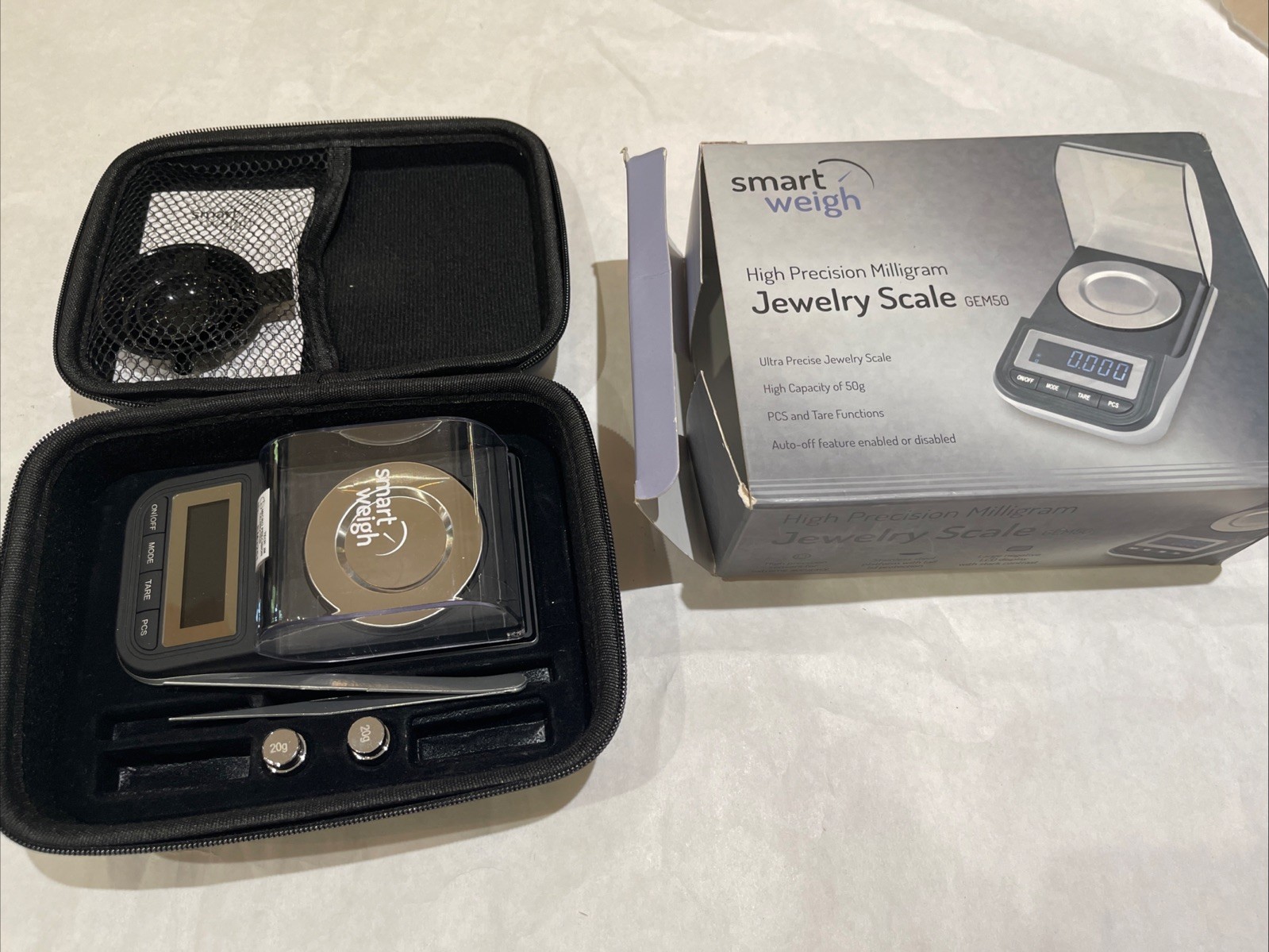 Smart Weigh 50g x 0.001 Grams, Premium High Precision Digital Milligram Scale