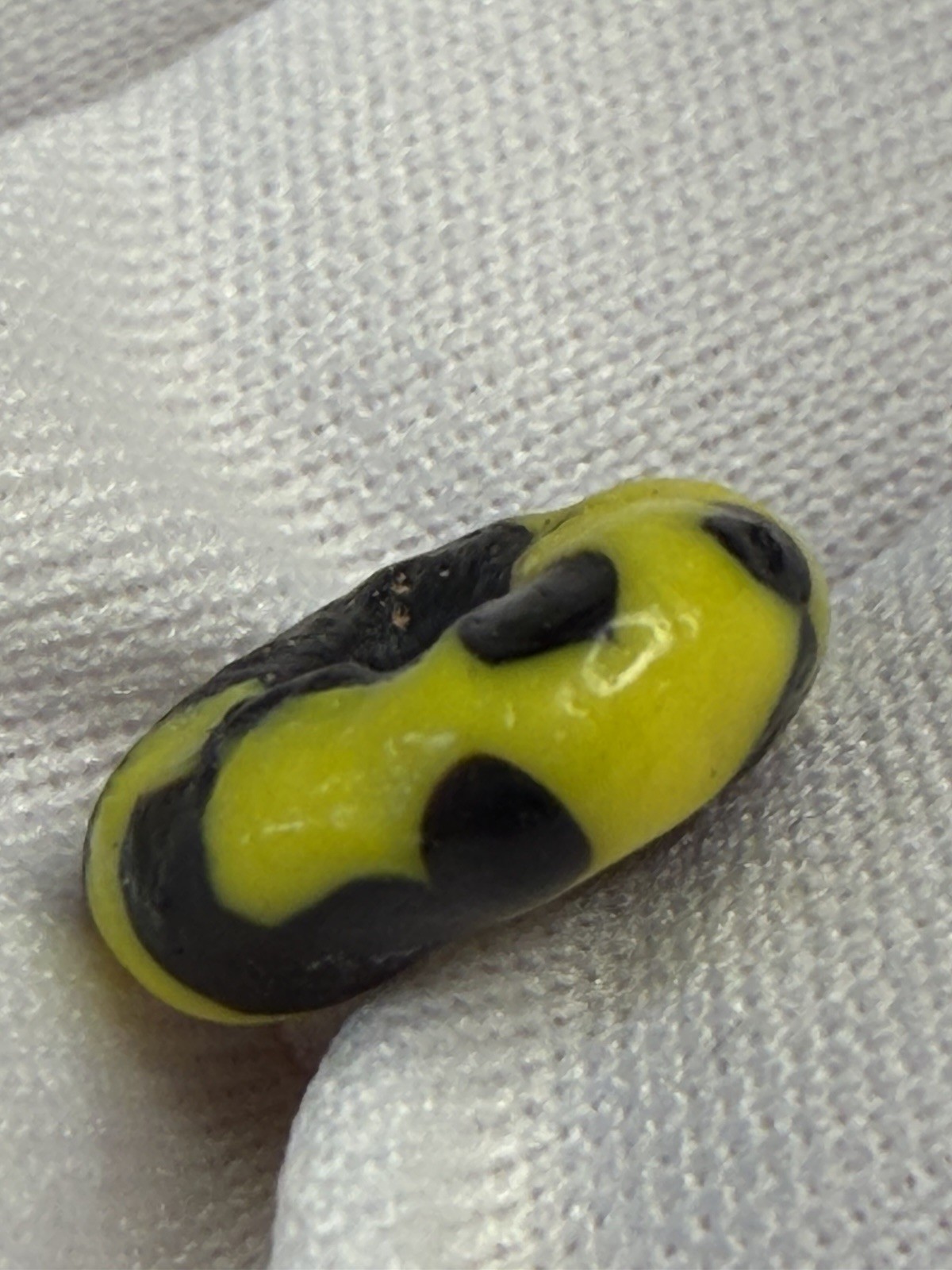 Lot 29 Antique 19th C Venetian African Trade Beads Lampwork Skunk Mosaic Glass 1