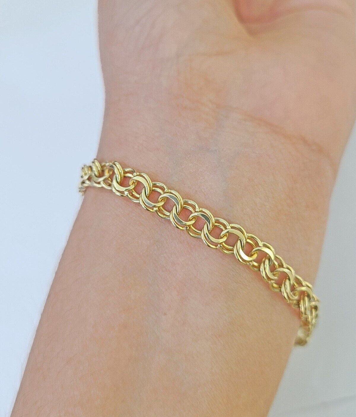 10k Yellow Gold Chino ID Bracelet Size 8″ 6mm Inches Box Lock Real 10kt