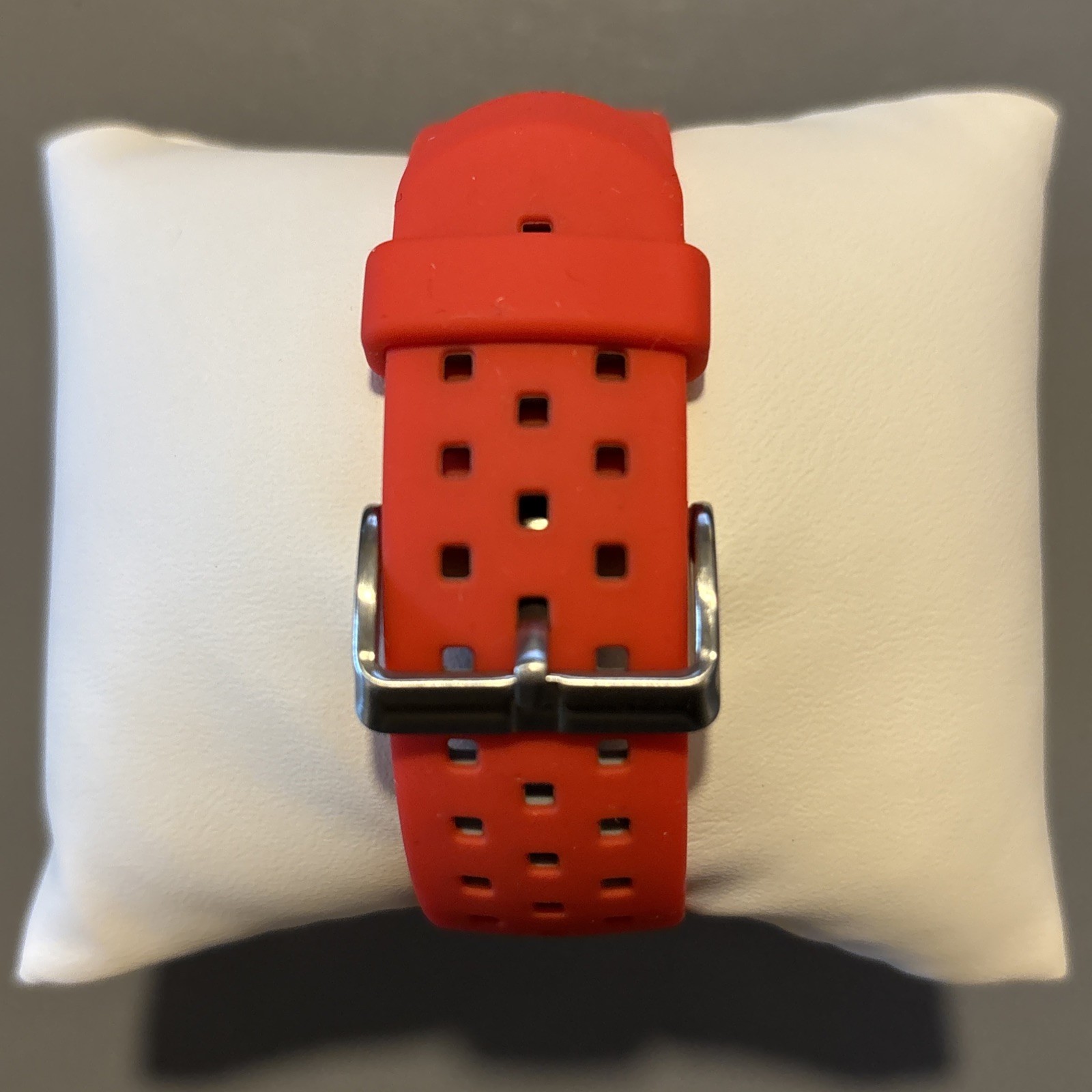 Armitron Pro Sport Digital Watch M1179A Red Stainless Silicone Band WR 165ft 50m