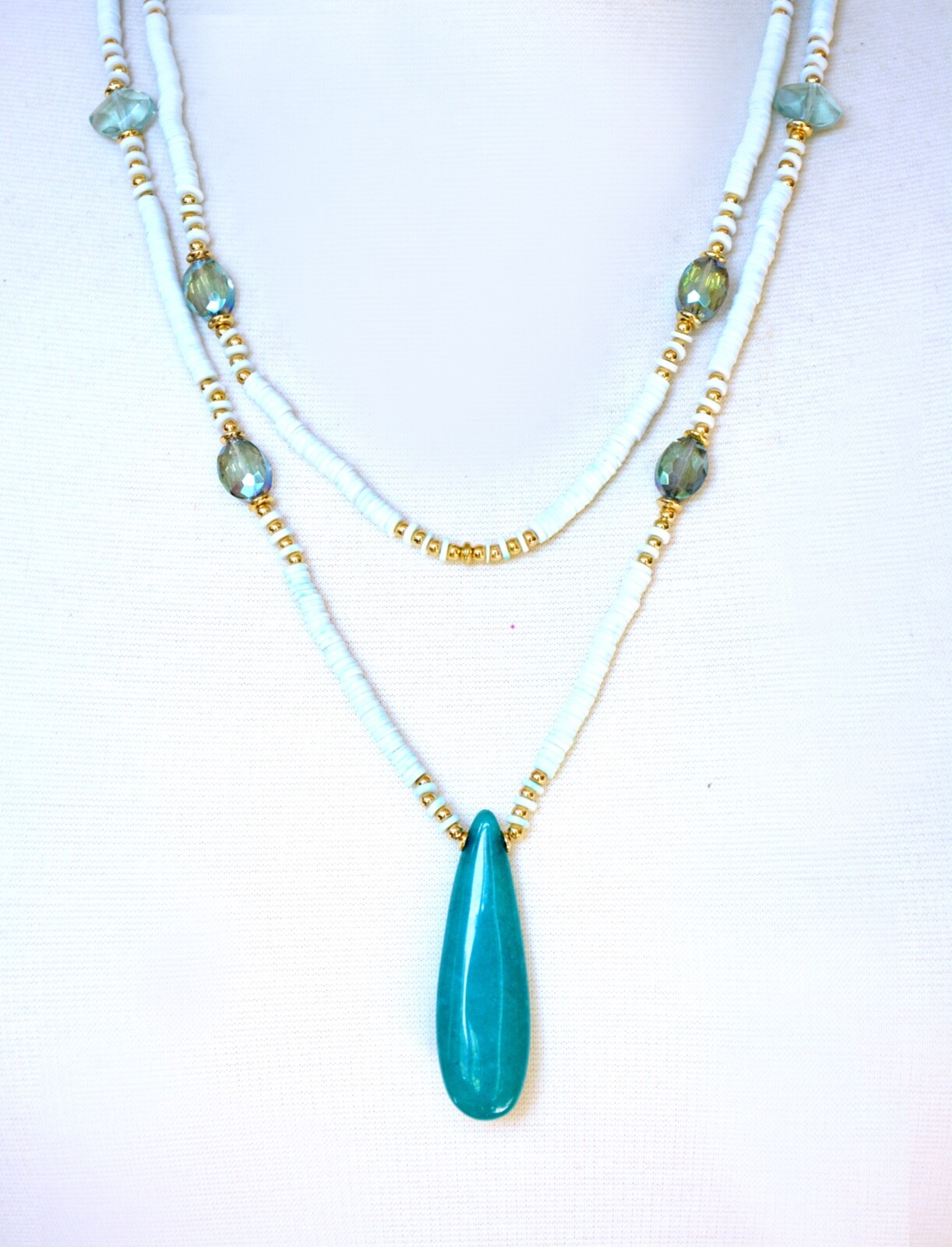 Layered necklace, Wedding necklace, Pearl necklace, Party necklace, Bib Necklace
