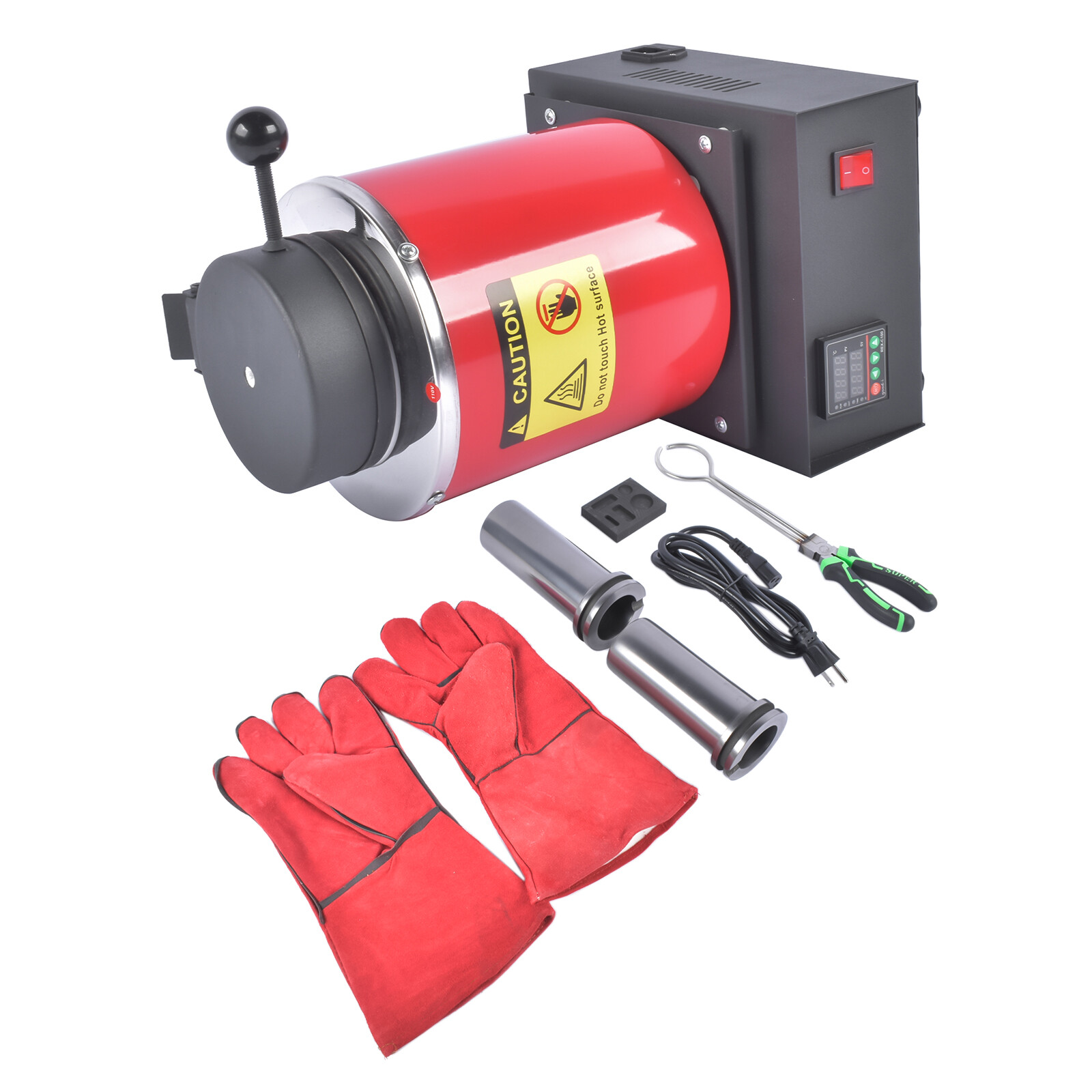2+3KG Gold Melting Furnace 1150°C/2102°F Small High-Temperature Casting Furnaces