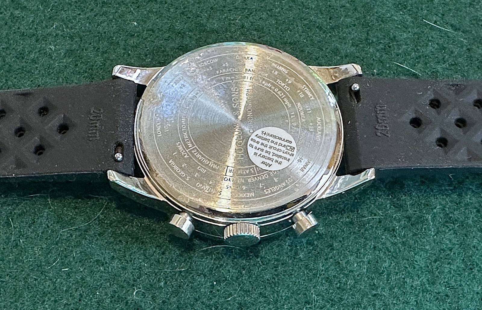 Höglund & Sons Mark I Chronograph, Seiko Mechaquartz Movement, Exc. Cond.