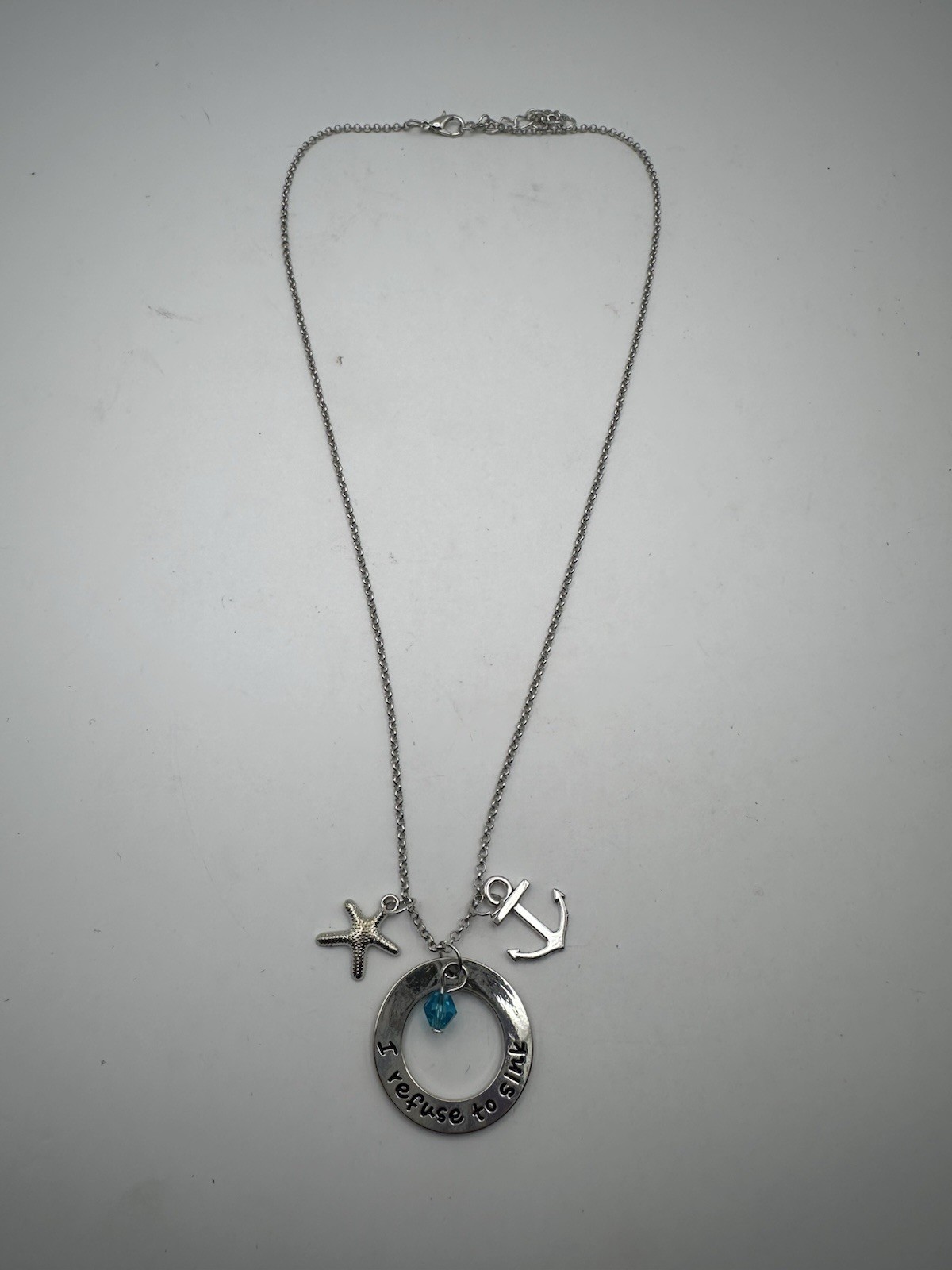 I Refuse To Sink Necklace With Pendants In Gift Box