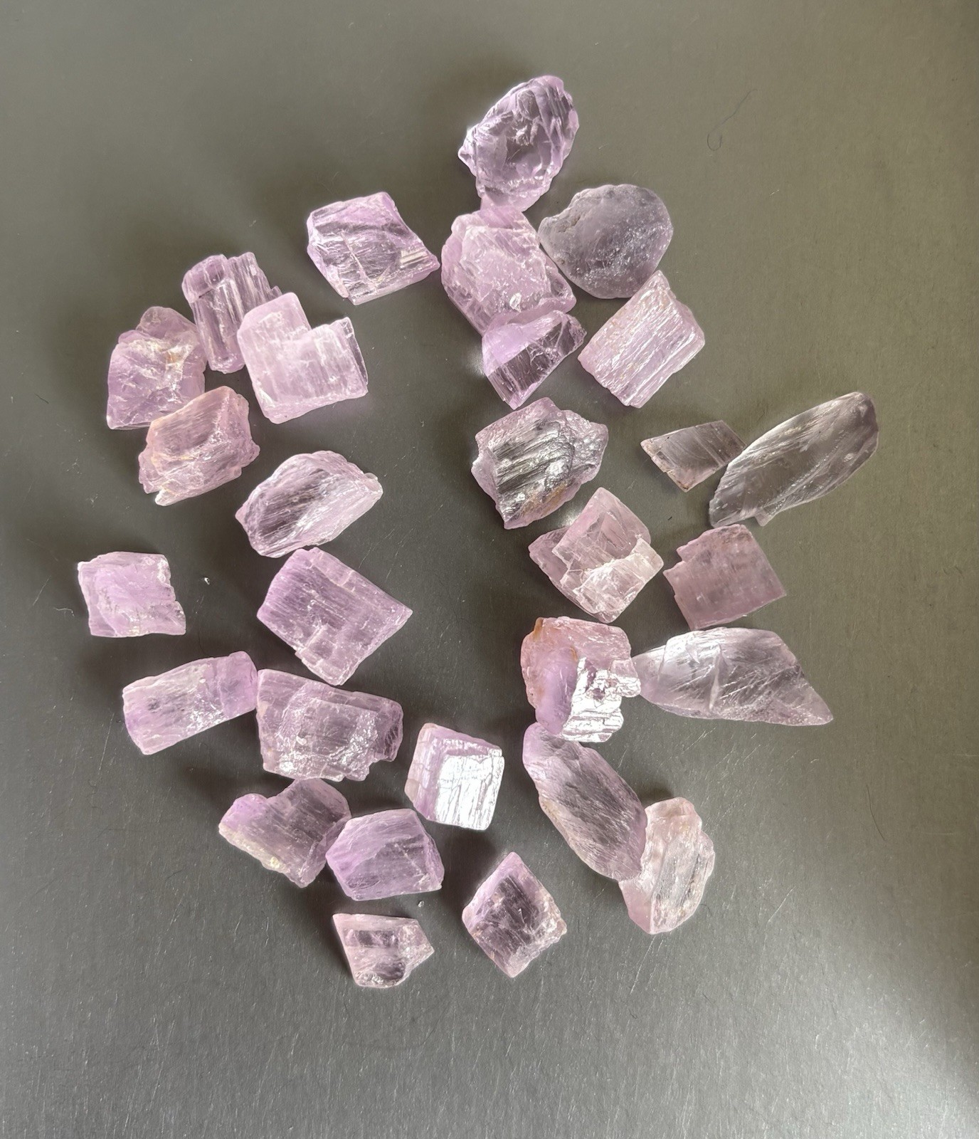 Nice Lot 149 Cts Natural Purple Colour Kunzite Rough From Nigeria