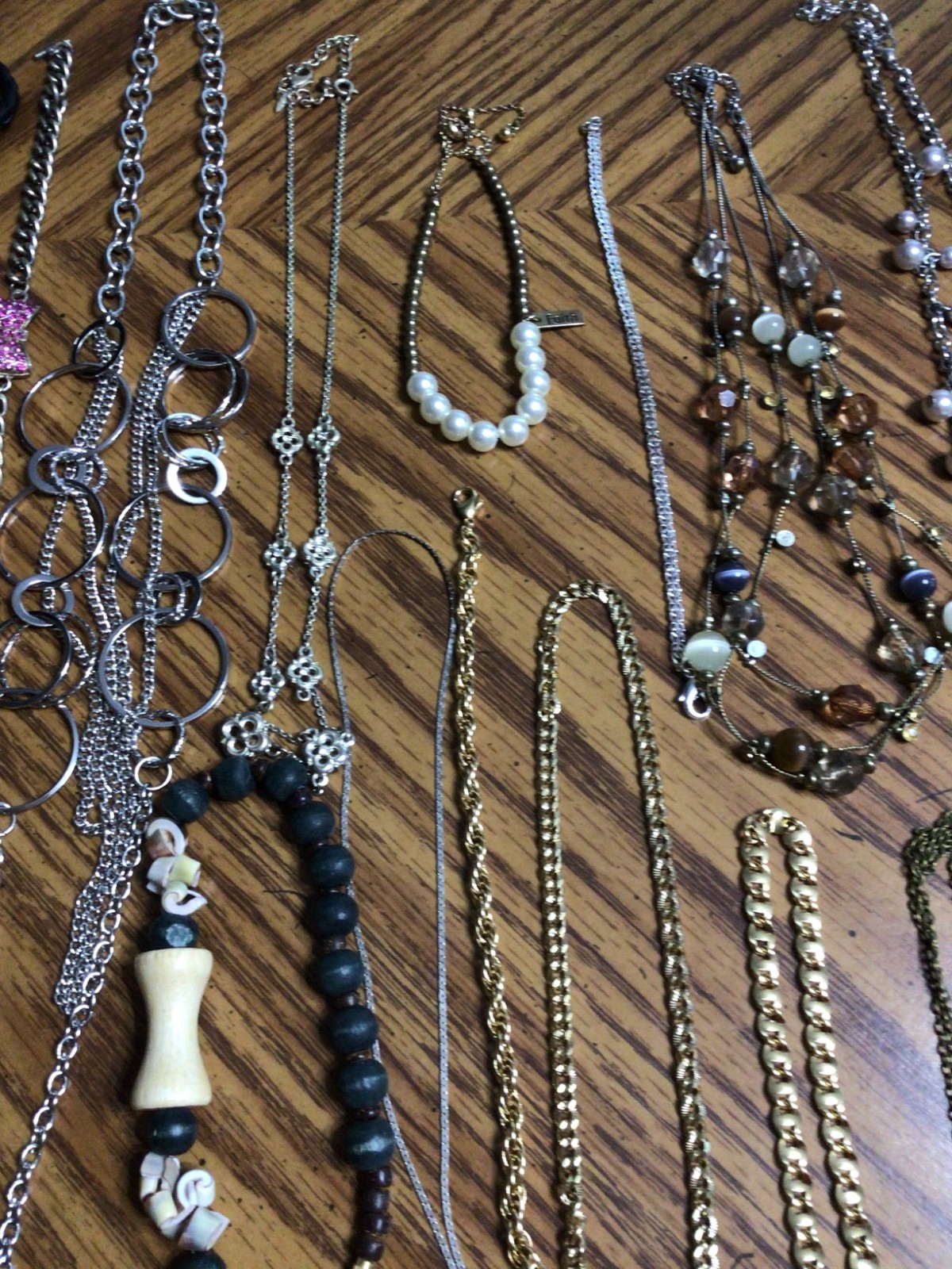 Vintage Costume Jewelry Lot, Necklaces, Bracelets, Earrings, other odds and ends
