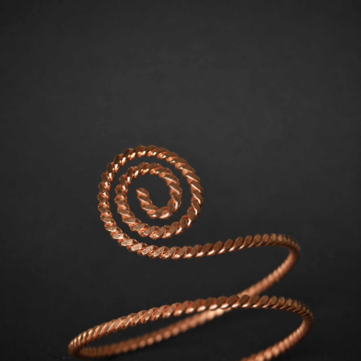 Arm Cuff Bracelet 432MHz, Tensor Ring Copper Bracelet, Adjustable Upper Arm Band