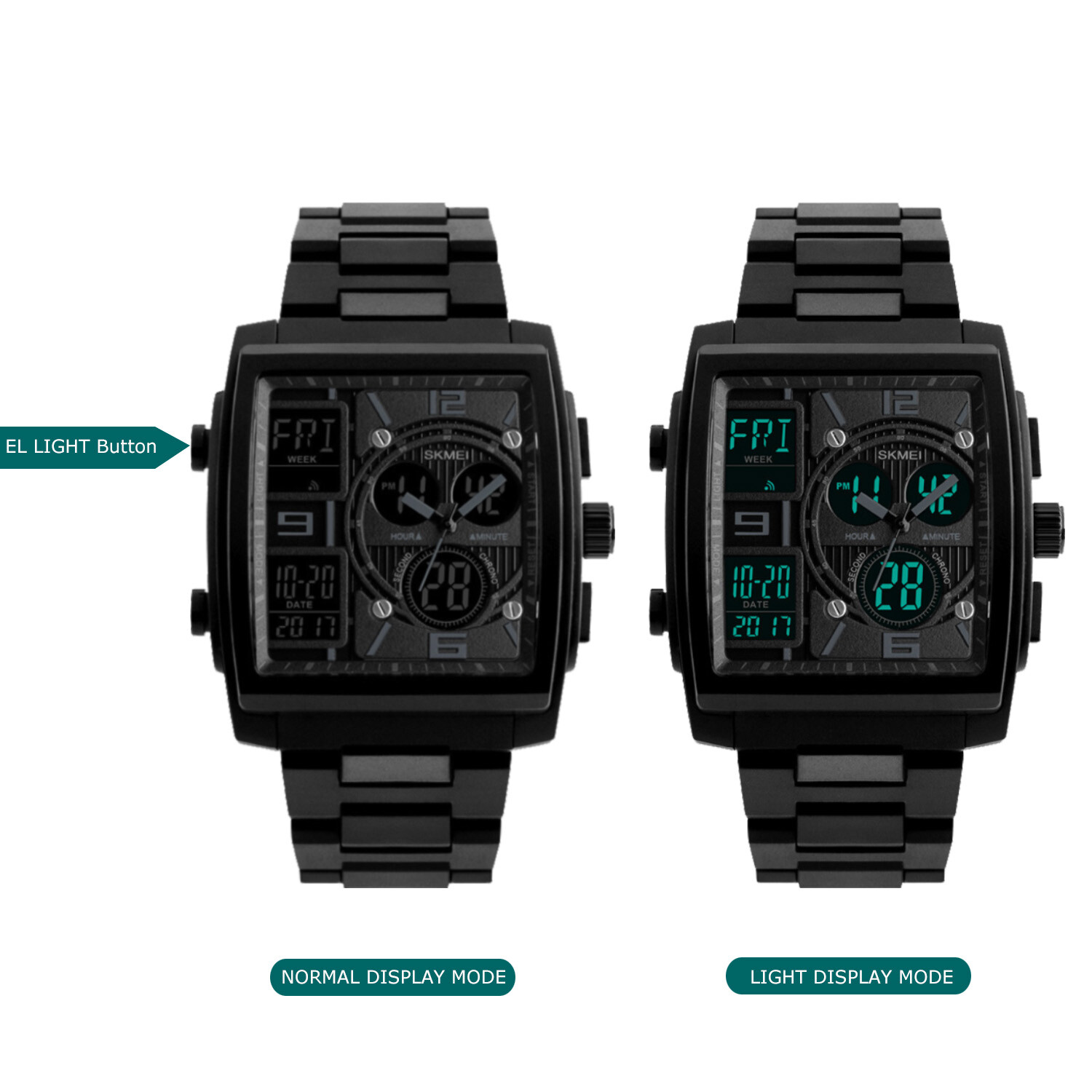 Men’s Digital Army Military Sport Quartz Analog Chronograph Waterproof Watch
