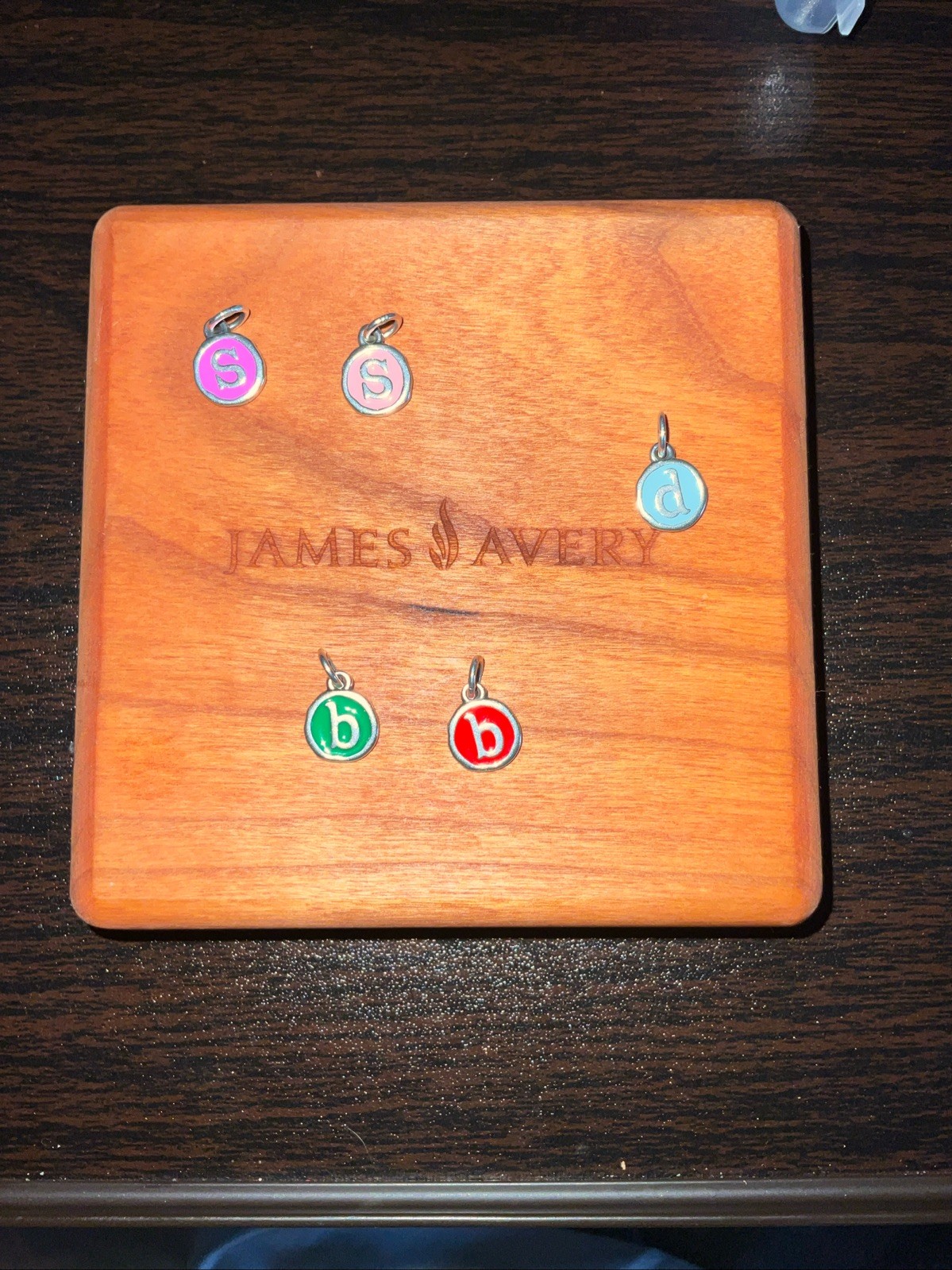 James Avery Lower Case Enamel Letter 925 Sterling Silver Charms Sold Separately