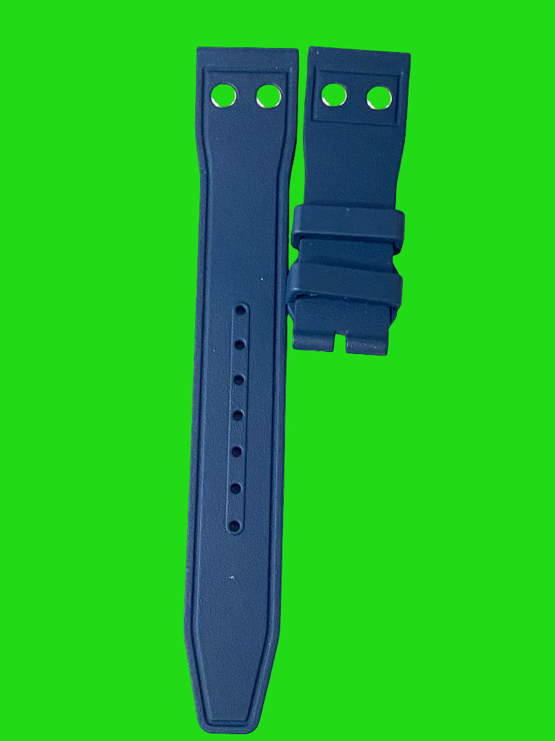 21 mm navy blue silicone strap easy fit strap suitable to IWC Watches