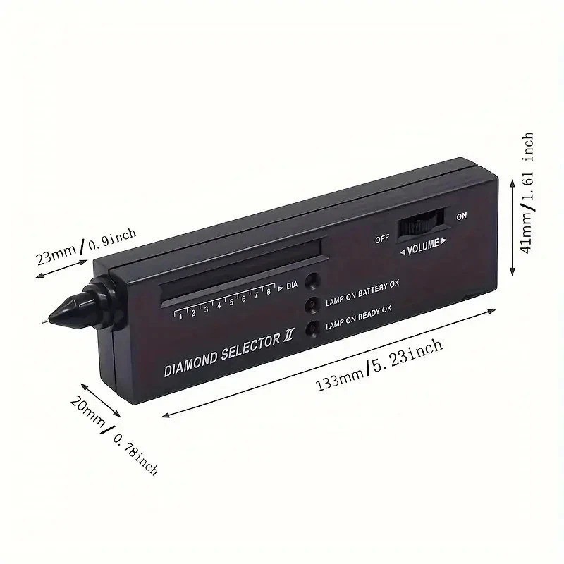 Diamond Tester Portable Gem Selector Gemstone Jeweler Tool Testing Kit Pen