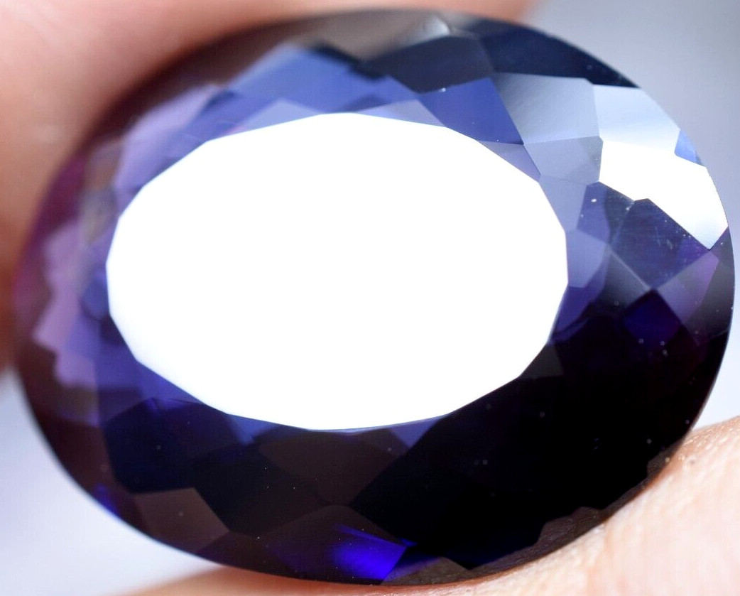 Natural 30.00 Ct Boysenberry Sapphire GGL Certified fabulous Loose Gemstone