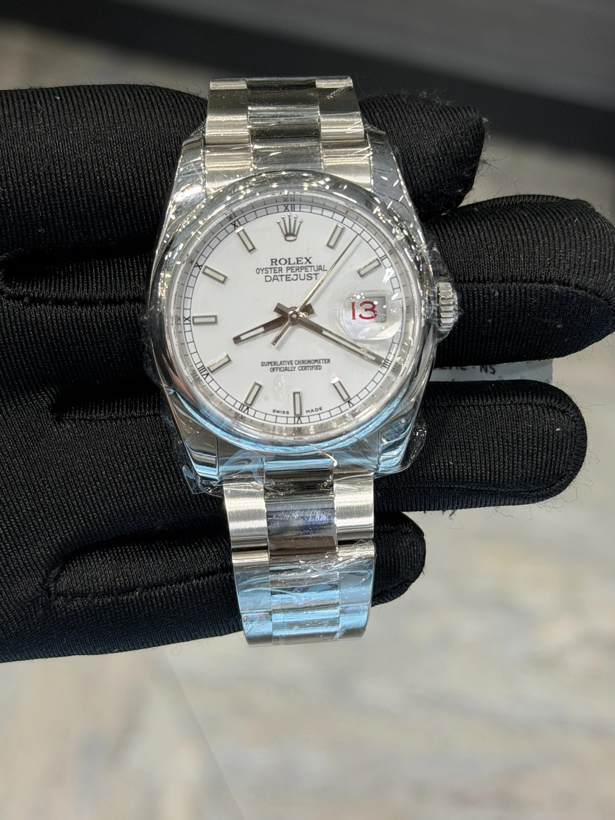 Rolex Datejust 36 White Dial on Oyster 116200