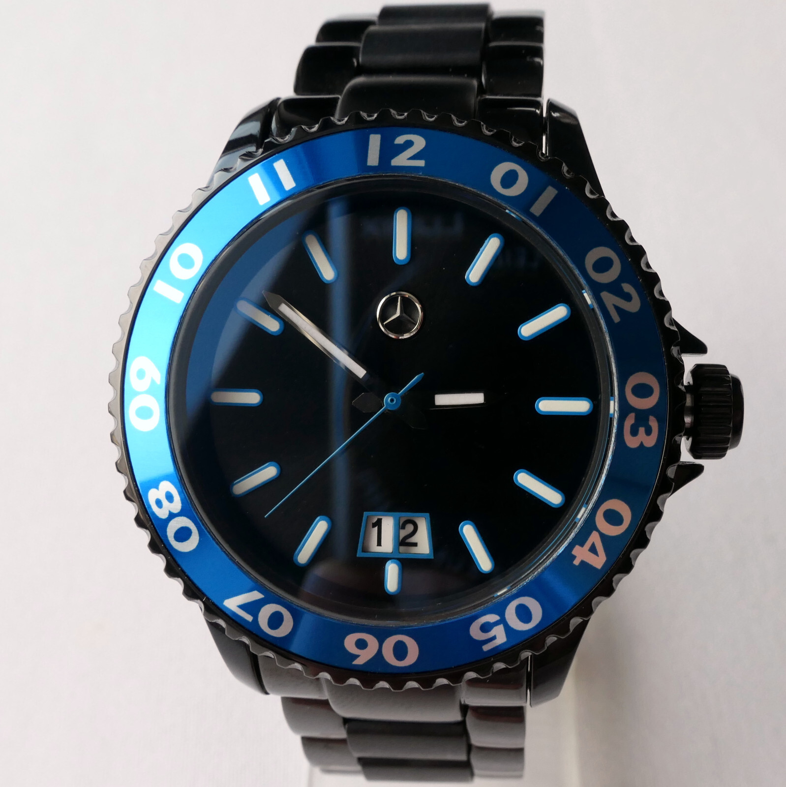 Mercedes Benz Motorsport AMG DTM Racing Black Edition GMT Design Sport Watch