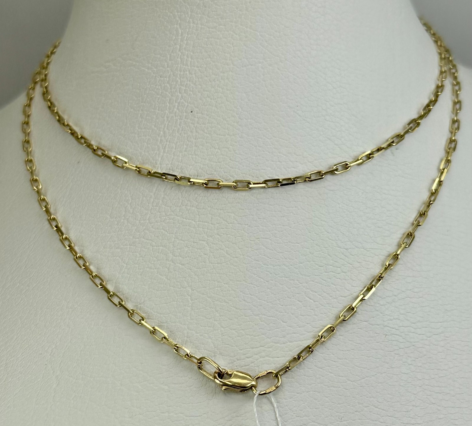 Vintage 14K 585 Yellow Gold Chain Original Tag 23.62 in 5,46 g. Full Weight