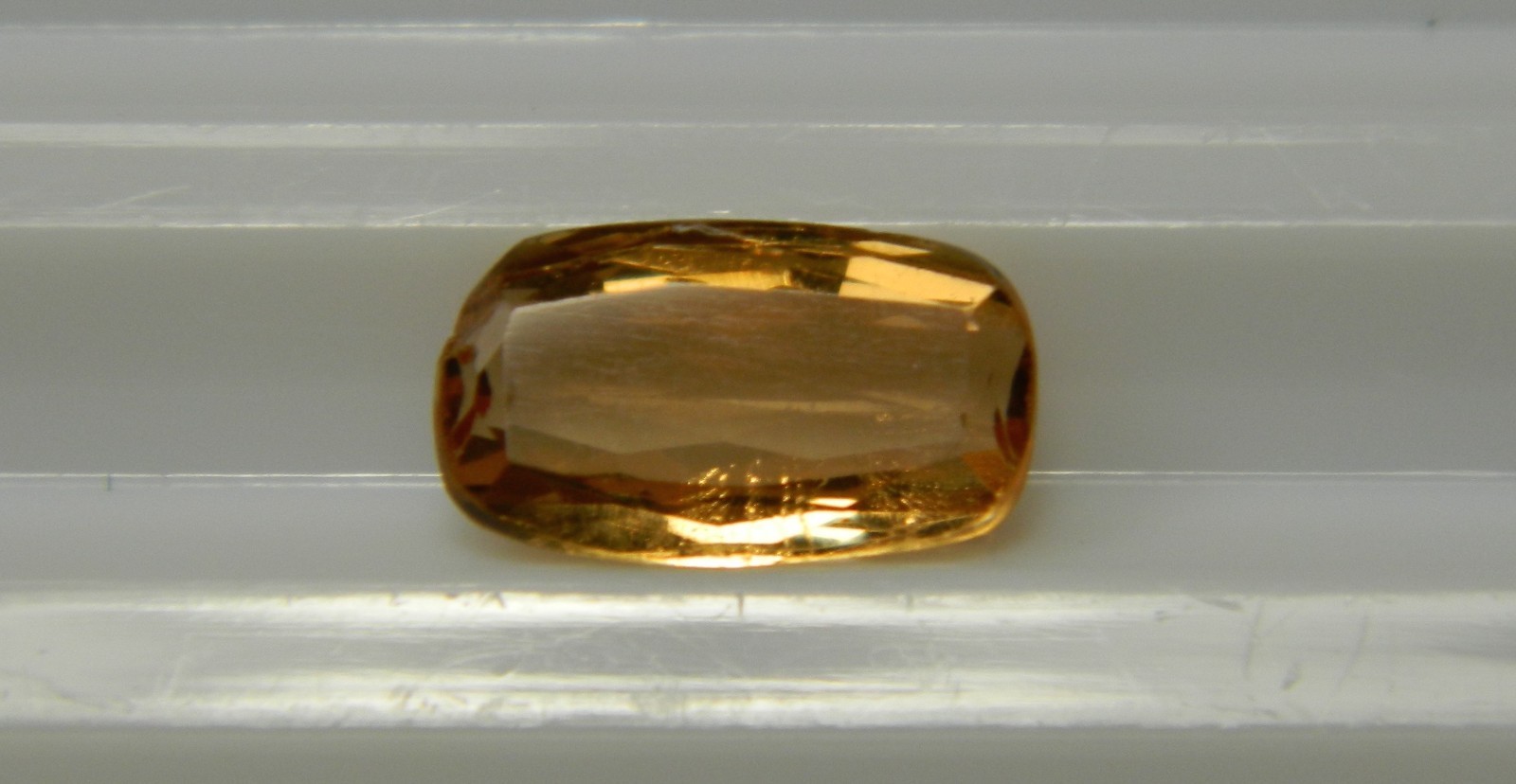 Imperial Topaz 2.10 Ct Clarity IF W/Chip Cushion Cut Natural Golden Brazil I025