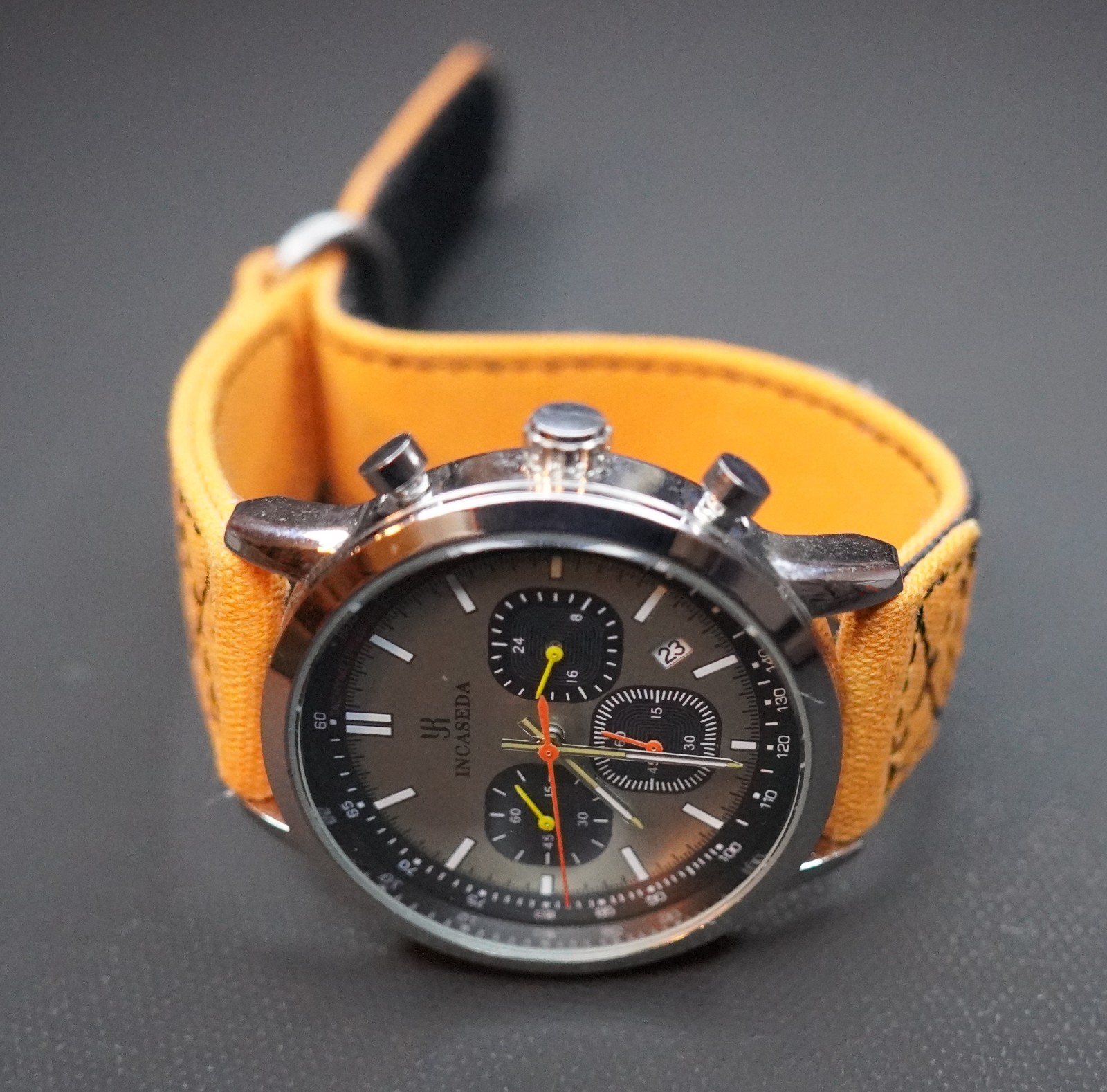 Men Chronograph Watch Casual Business Luxury Sport Classic Brown Wristwatch