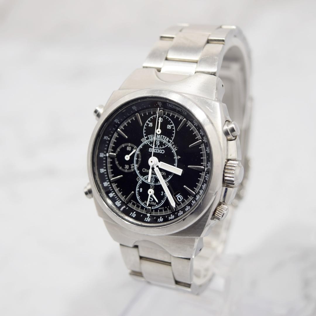 Seiko SUS Telemetry Chronograph 1999 New Glass