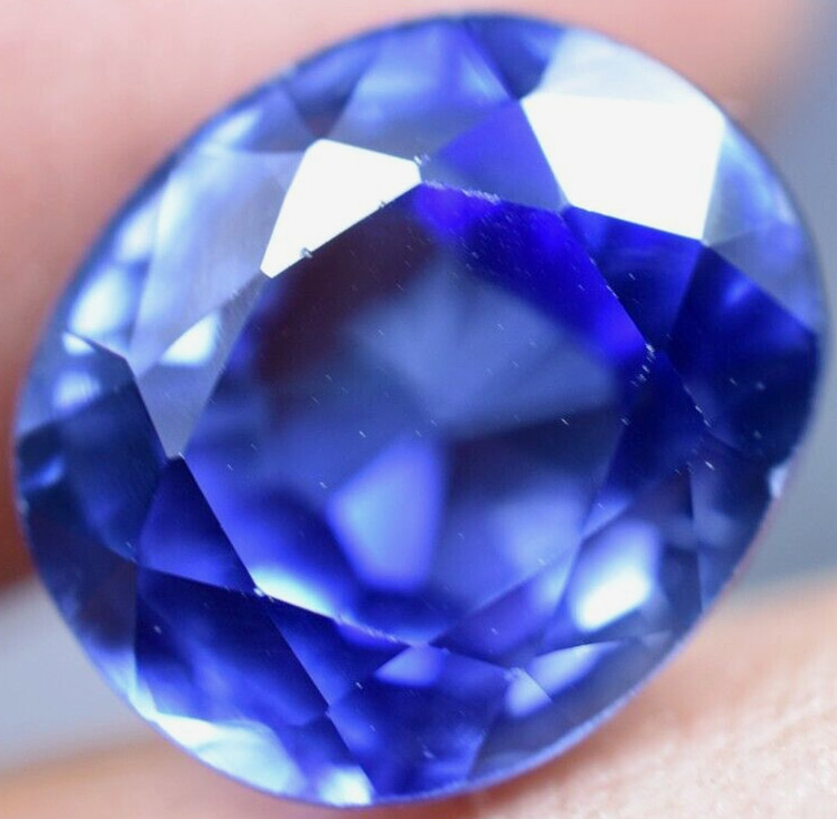 Extremely Rare & Flawless 7.25 CT Natural Benitoite GGL Certified Loose Gemstone