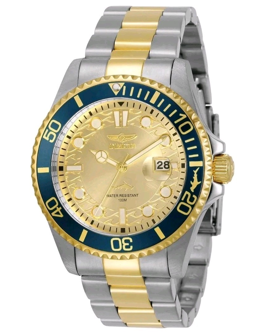 Men’s Watch. Brand New Invicta Pro Diver Current wave. 2-Tone Band. 43mm. #30022