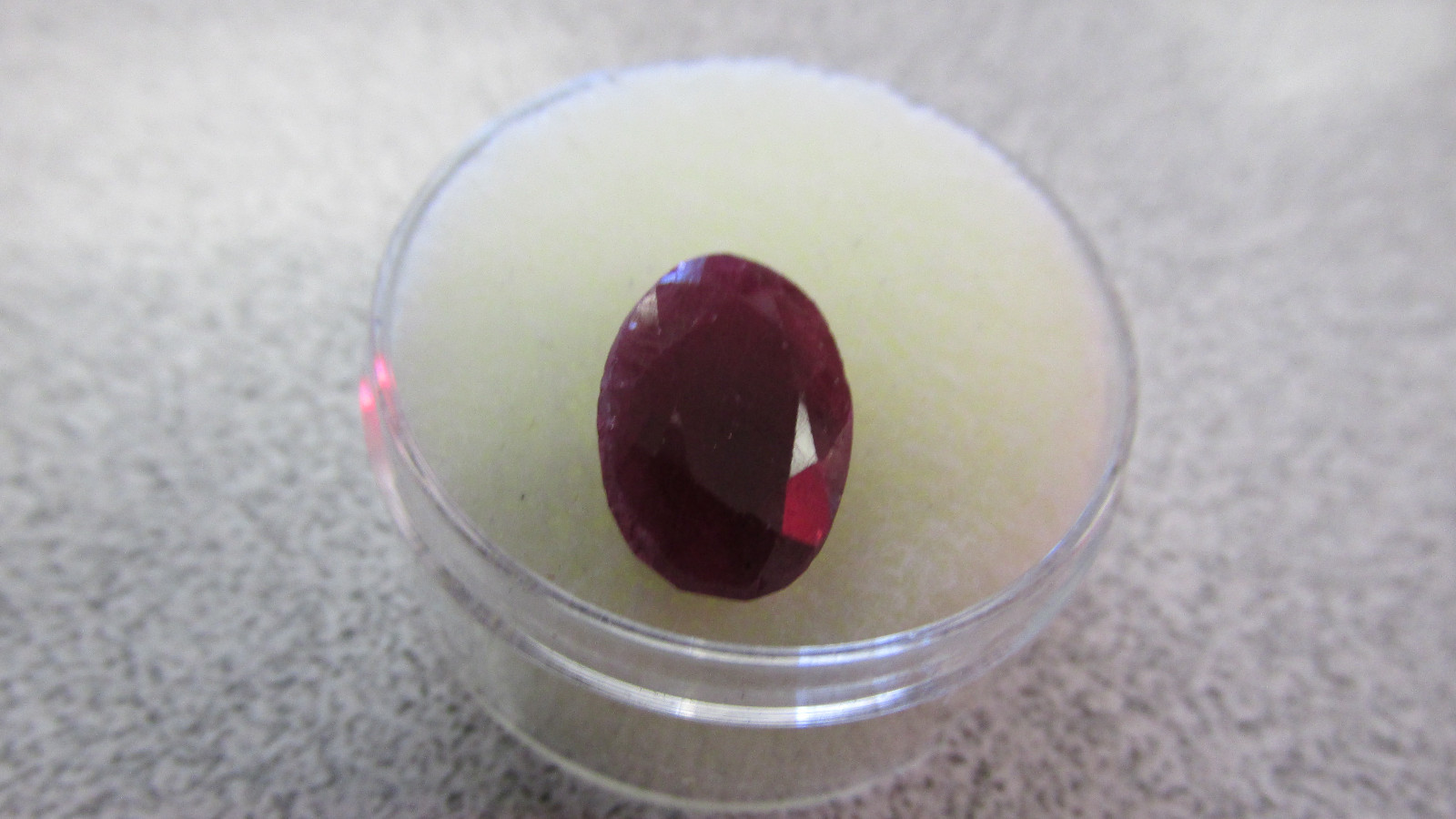 6.36 Carat Gem RUBY Large Natural Faceted Gemstone Appraised at $1500.00