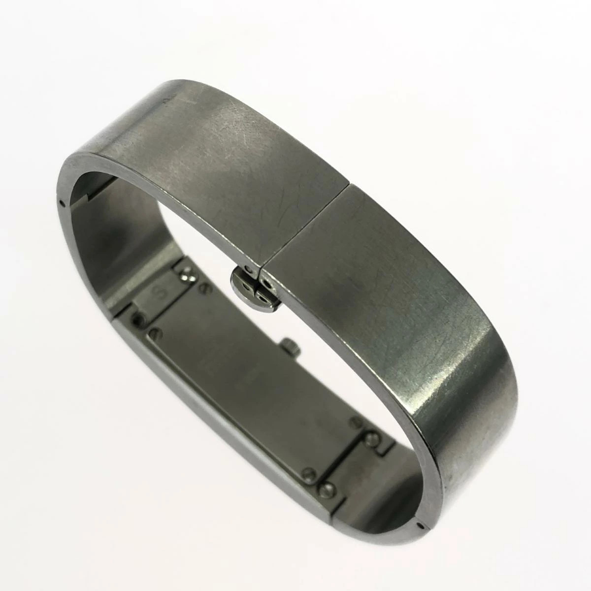 GUCCI 2400S Quartz Watch Silver Rectangular Ladies Used