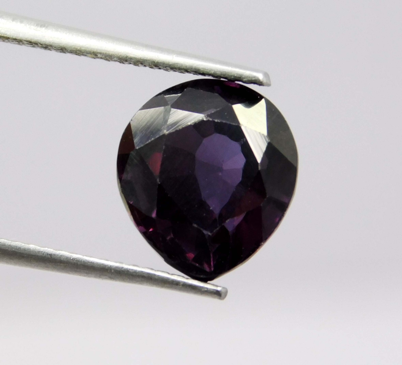 Top Quality 4.90 Ct Natural Purple Blue Benitoite Pear Loose Gemstone Certified