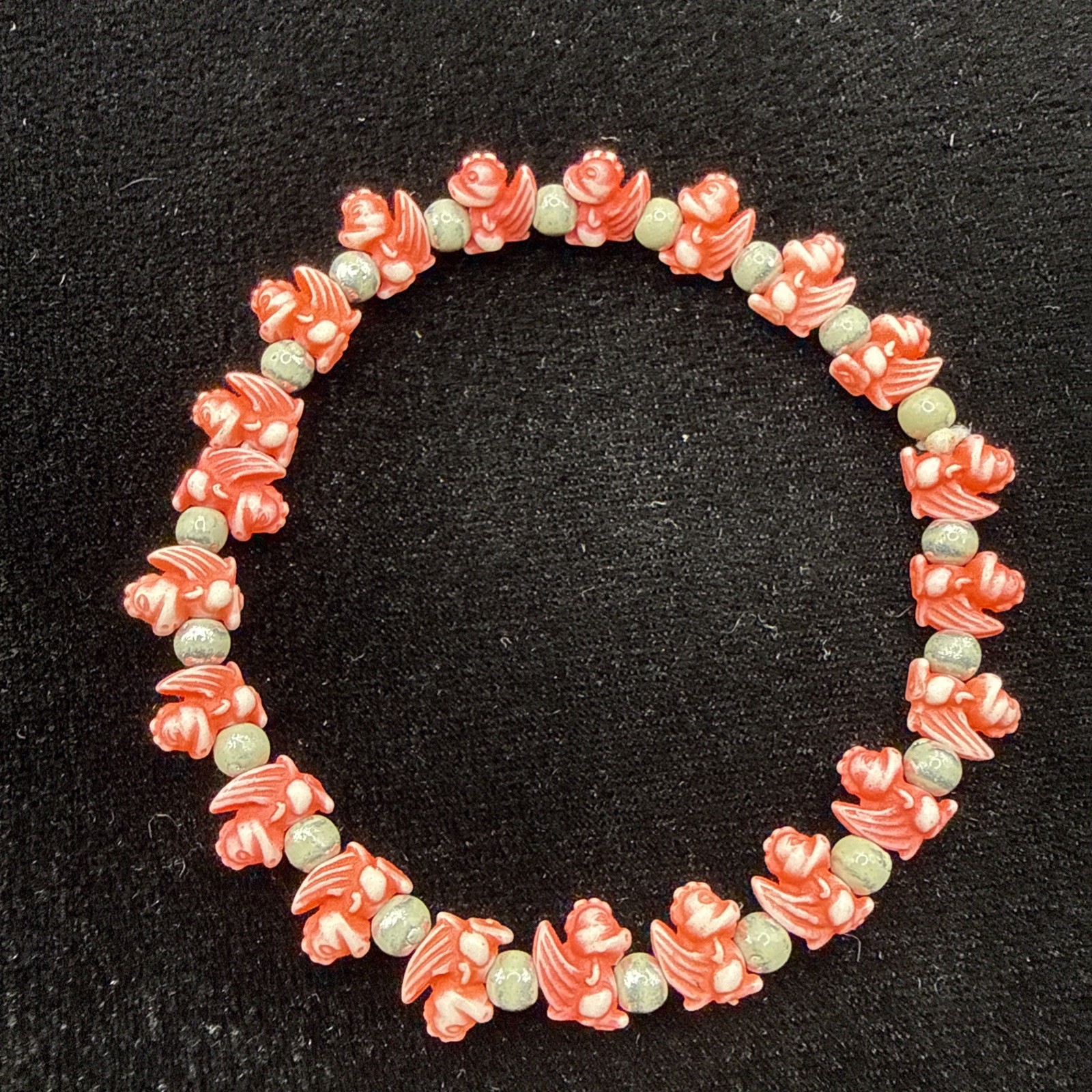 Vintage, Trrtlz Orange/Red Dragon, Elastic, Friendship Bracelet