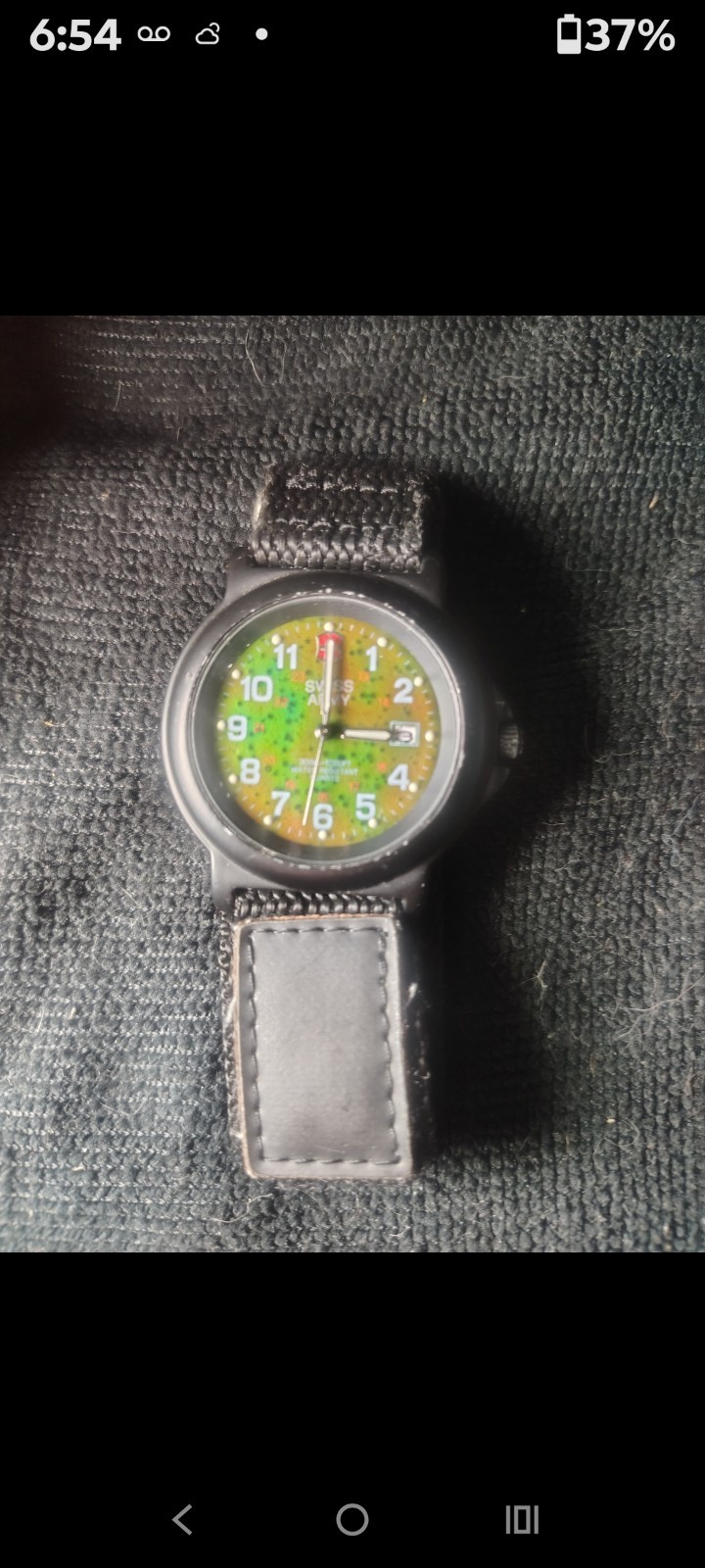 Swiss Army 90s Vintage Renegade Color Changing Dial Works Softband Glows In Dark