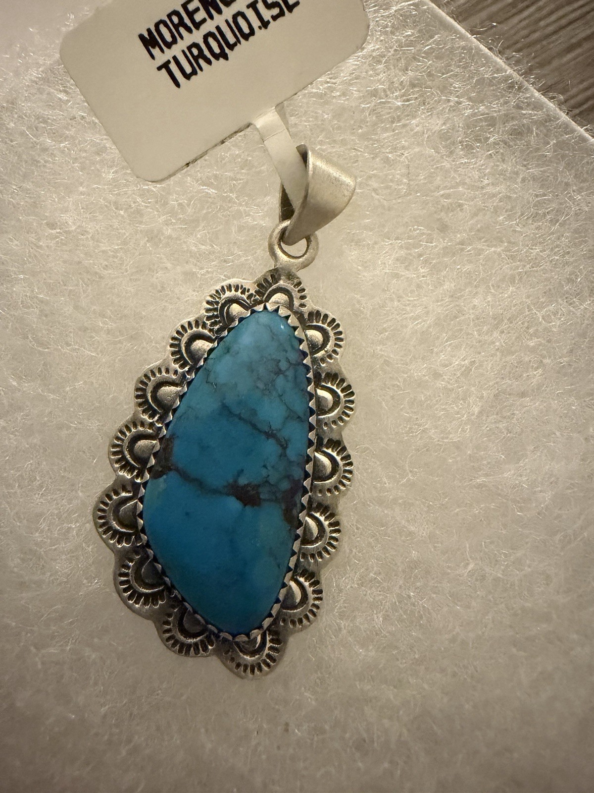 genuine morenci turquoise Pendant