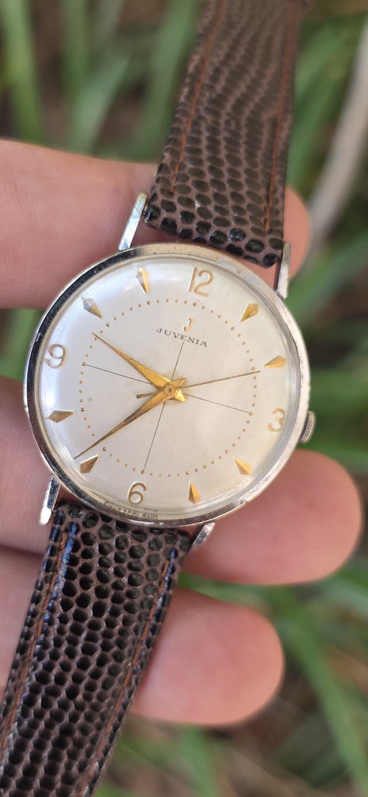 Vintage 1960’s Juvenia Cal. 612 Crosshair Dial Men’s 33mm Manual Wind Watch