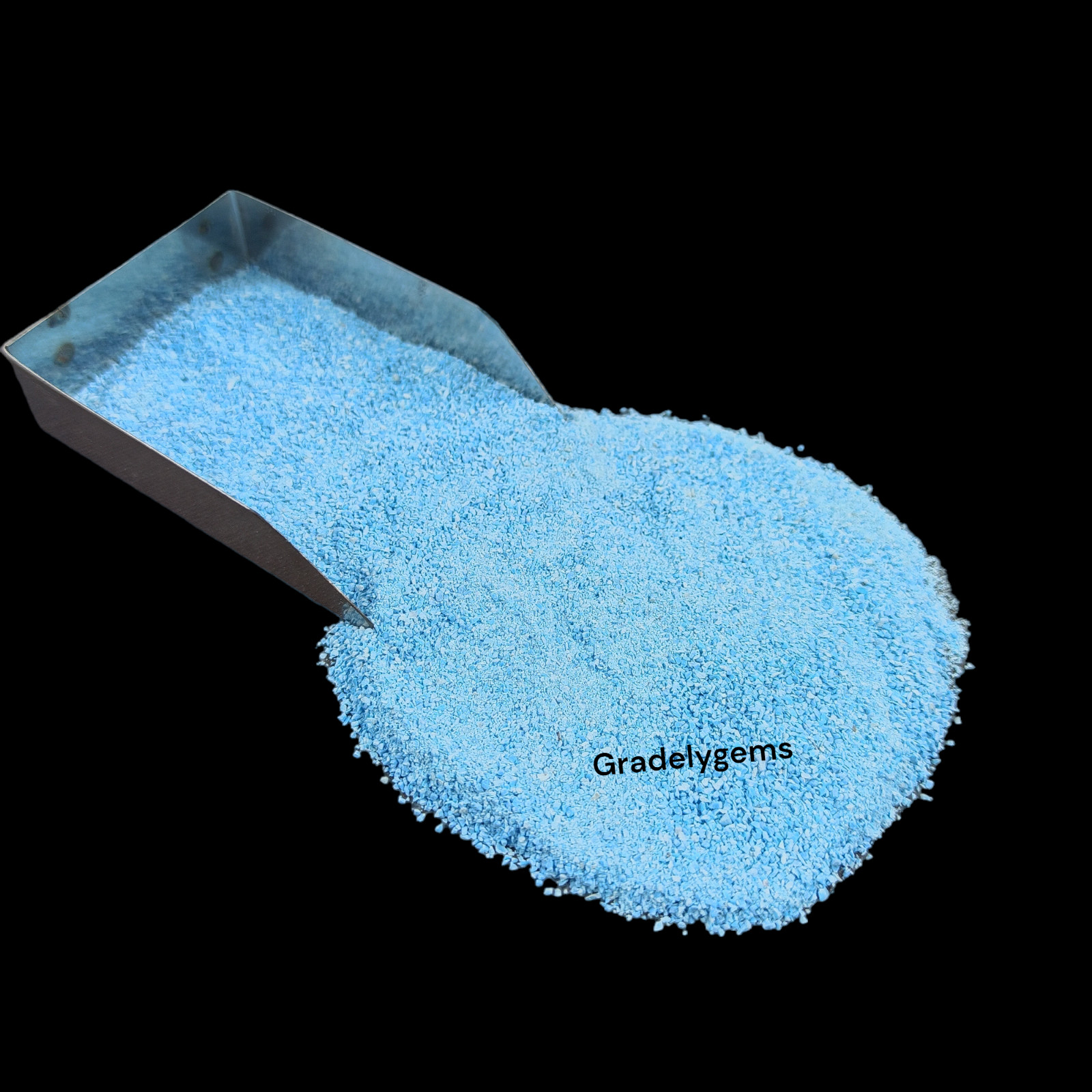 Sky Blue Turquoise Gemstone Crushed Powder – Vivid Hue for Resin Art, DIY Crafts