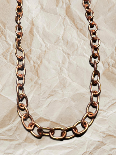 Solid Copper Chain CN627G – 3/16 of an inch wide. Available in 18 to 30 inches.