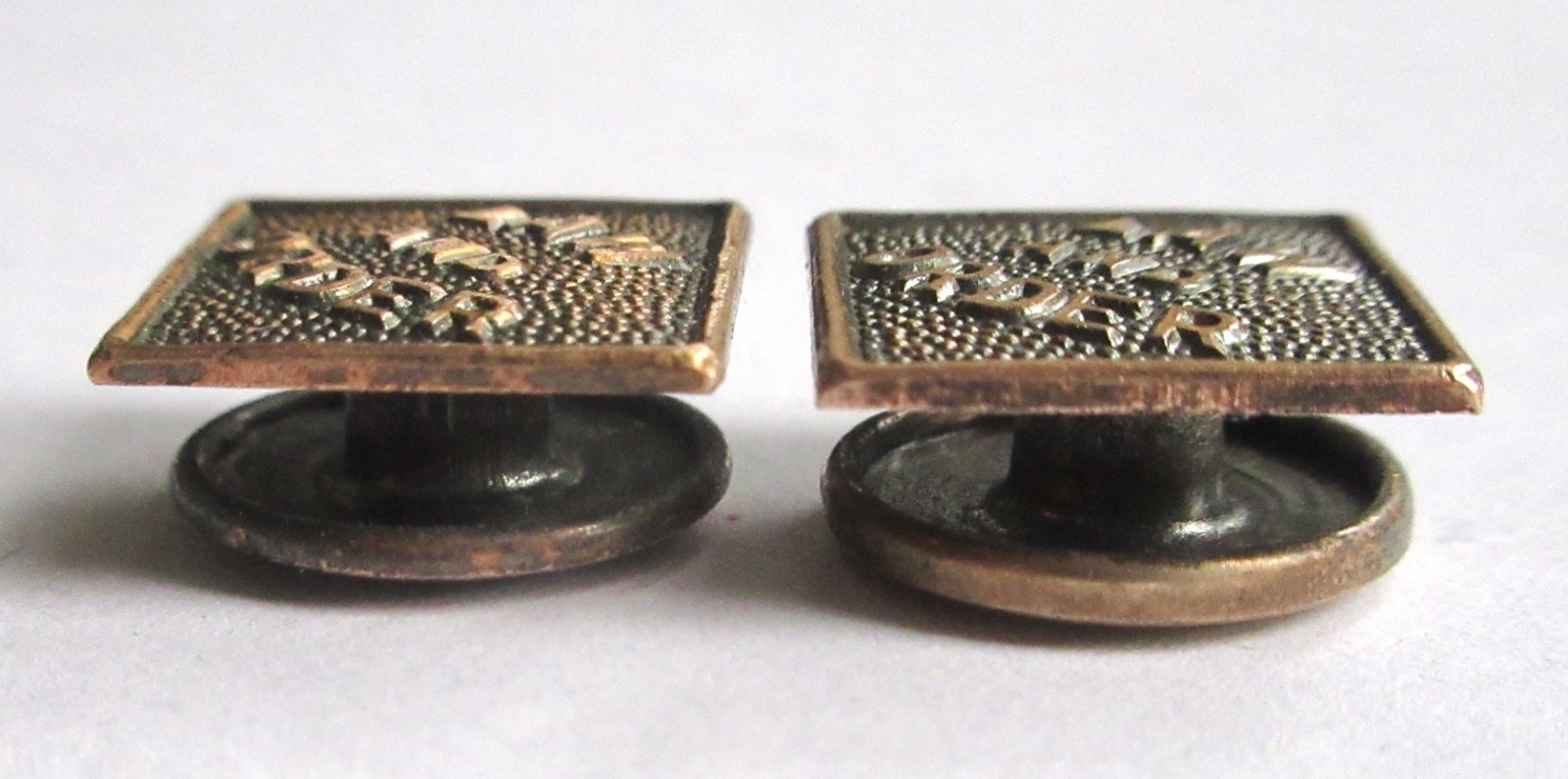 LAW AND ORDER Antique Collar or Cuff Buttons