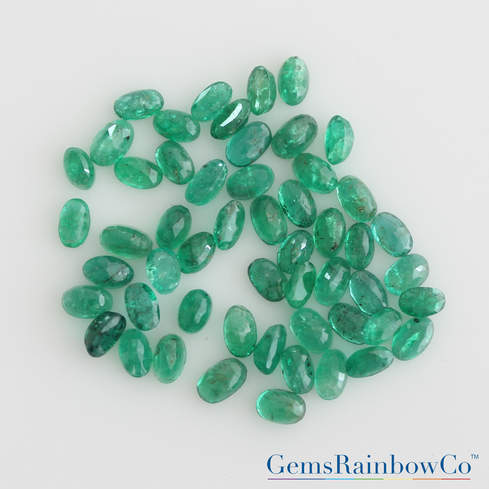 Natural Emerald Round, Oval, Baguette, Square Faceted Loose Gemstones, #866.