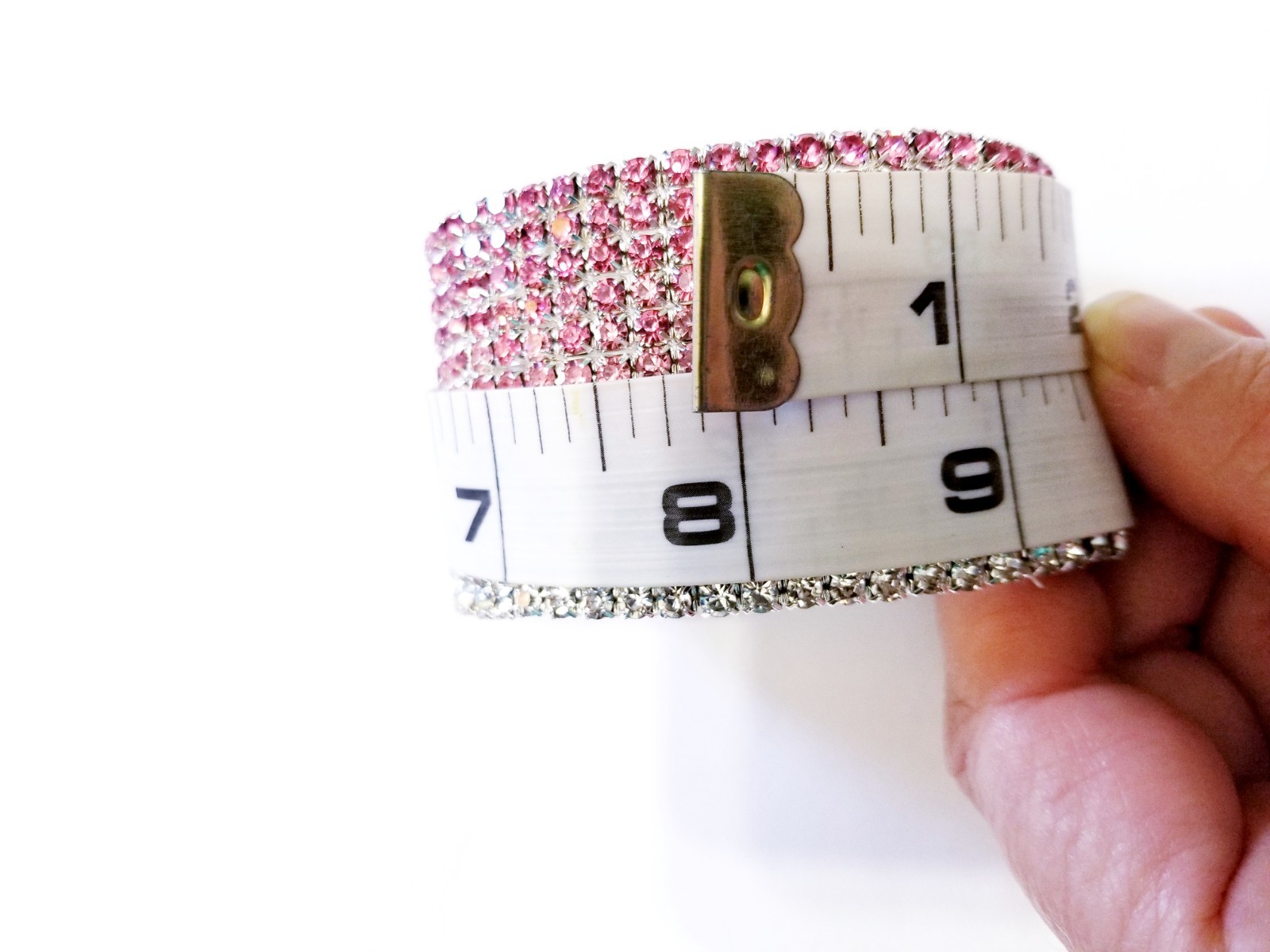 Black Rhinestone Stretch Bracelet Statement Pageant Drag Queen Jewelry Prom