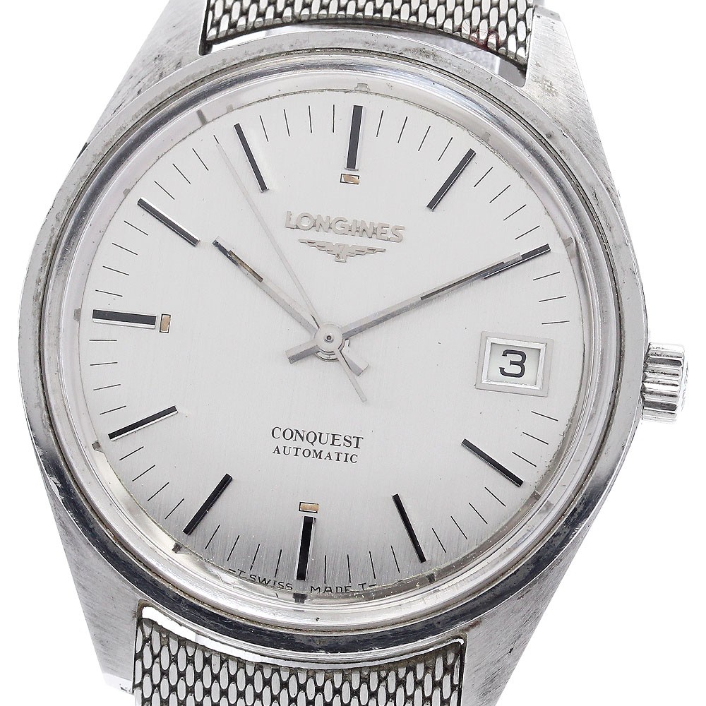 LONGINES Conquest Cal.L633.1 Date Silver Dial Automatic Men’s Watch_918138