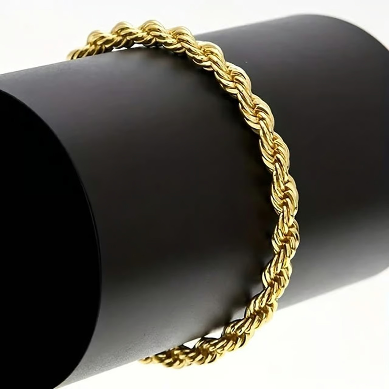 14K Gold Plated Hip Hop Miami Fashion Men Bracelet Rope, Figaro Link or Cuban