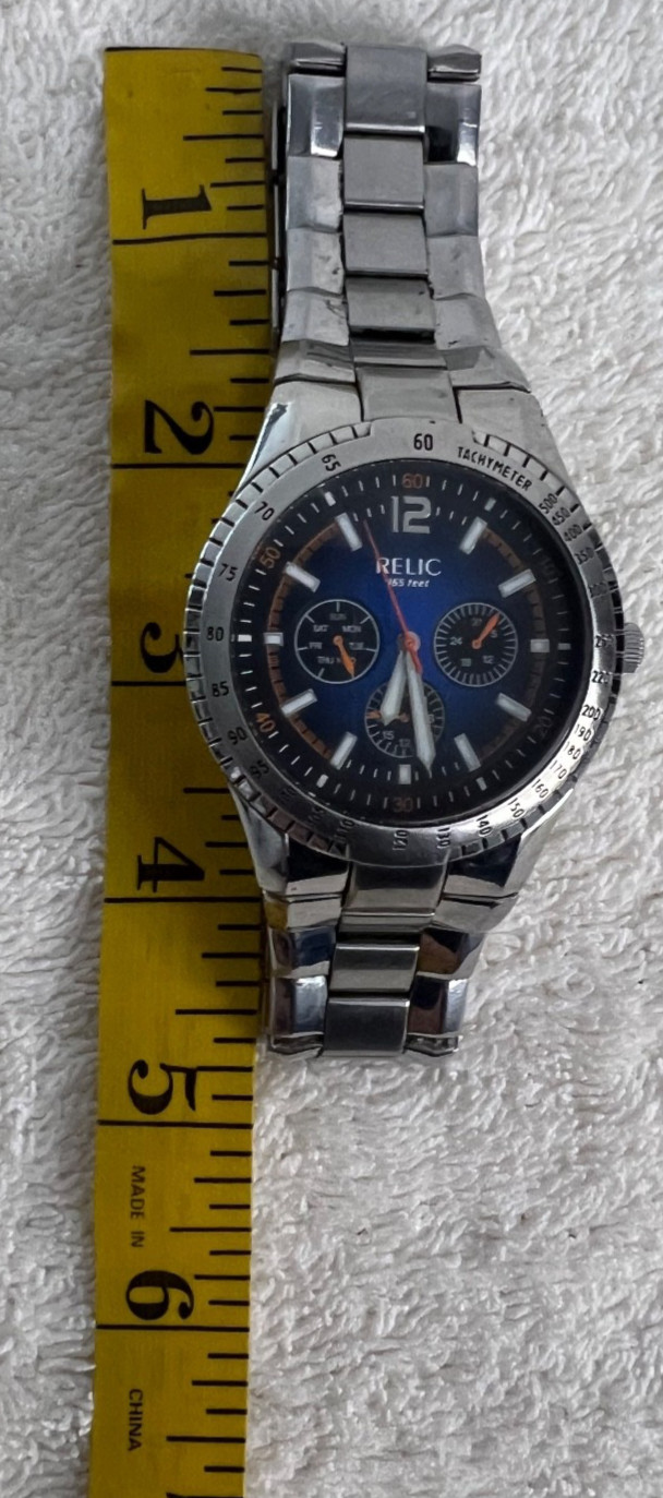 Relic ZR15455 Watch Water Resistant 50 Meters/165 Feet
