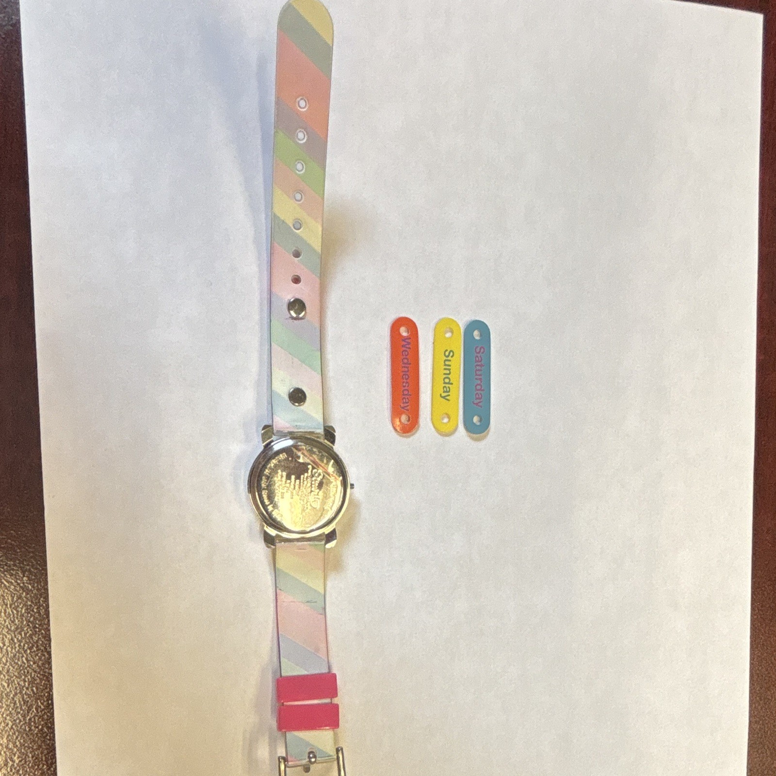 Hello Kitty Digital Watch Rainbow Colors VTG Digital Millennial w/Date