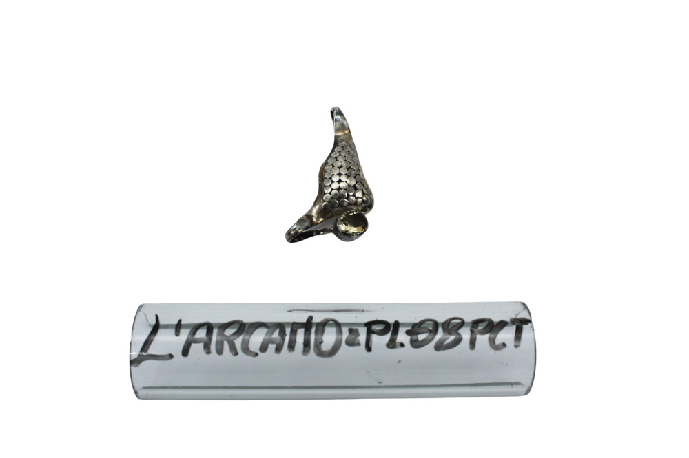 Pendant, Figure, Candle, Stylized Symbol, AG 925, PL08BCT, The Arcanum