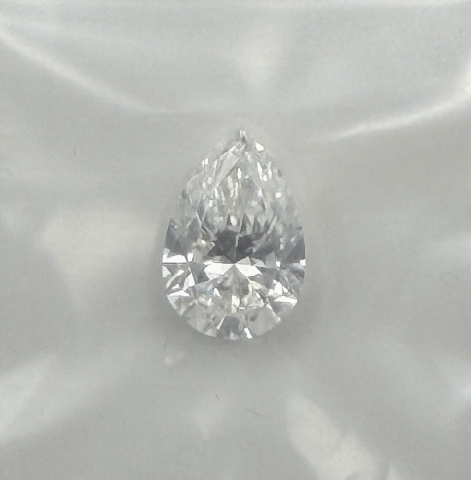 2.96 Ct IGI Certified Lab Grown Diamond Pear Brilliant F VS1 Excellent Cut