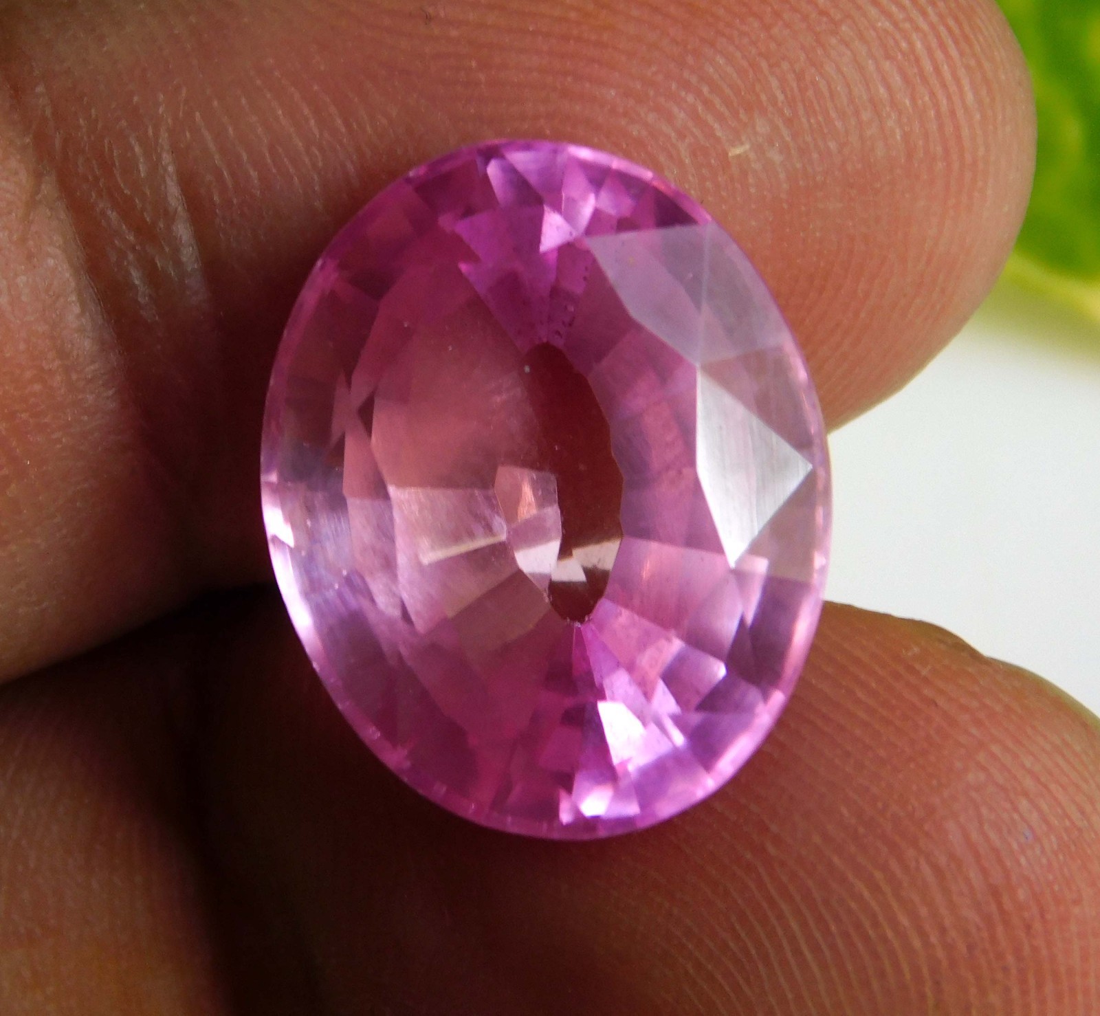 14.85Ct. Natural Translucent Afghani Oval Cut Pink Kunzite Loose Gemstone