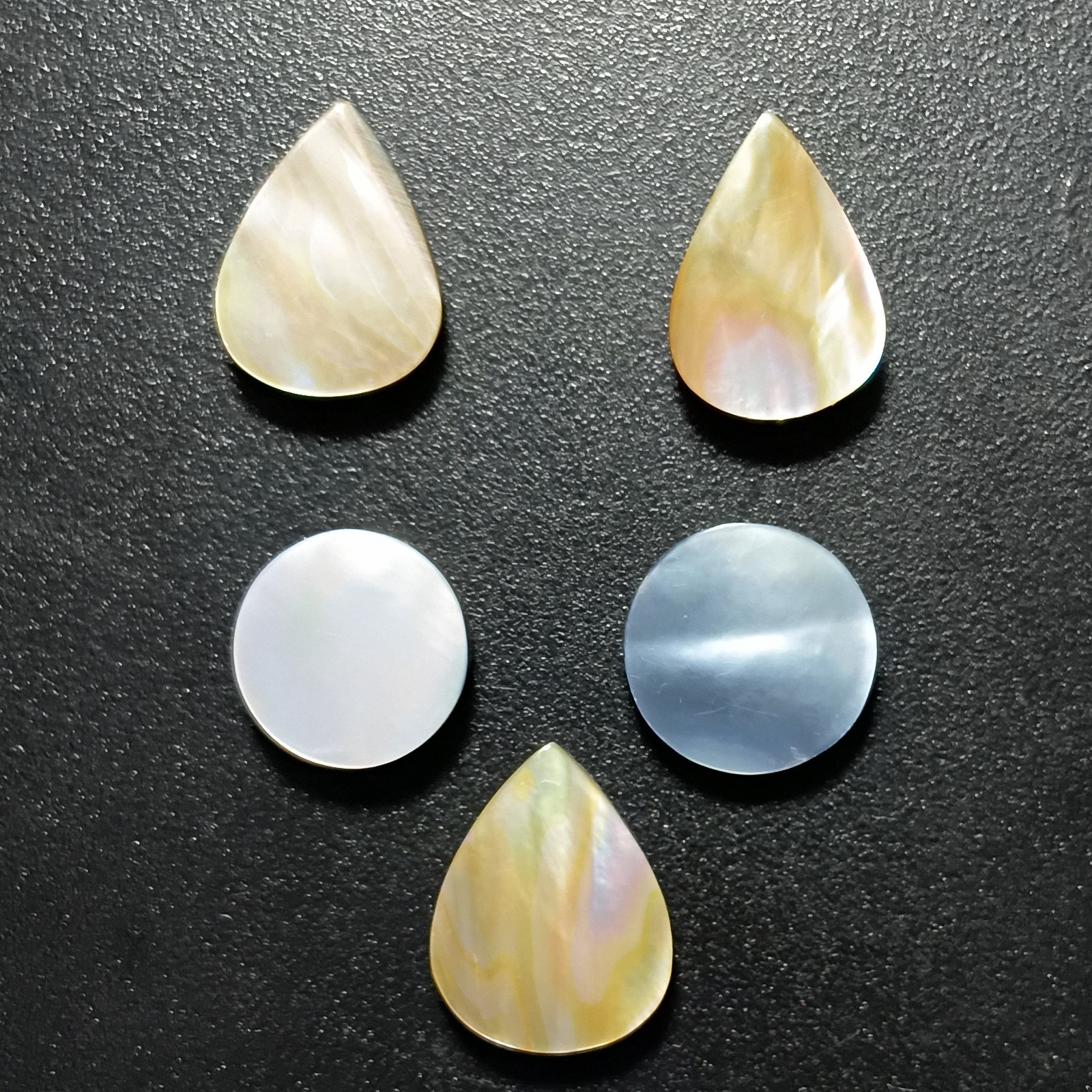 Tahitian mother of pearl cabochon lot natural white pearl loose gemstone jewelry