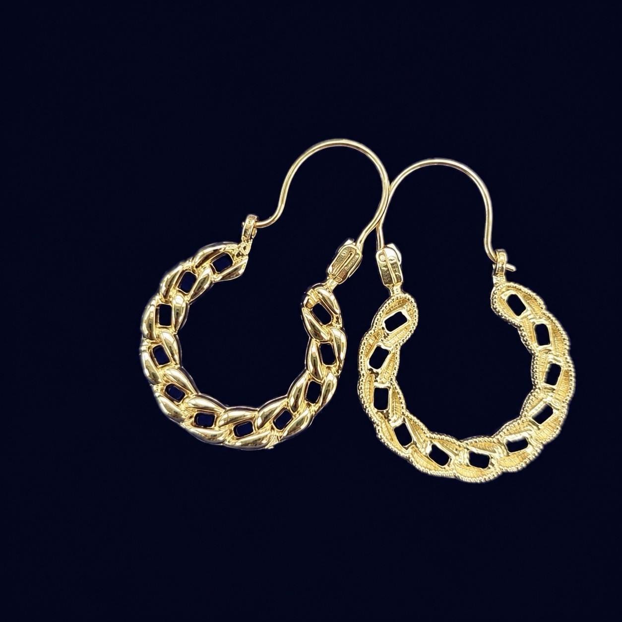 10k Small chain hoops