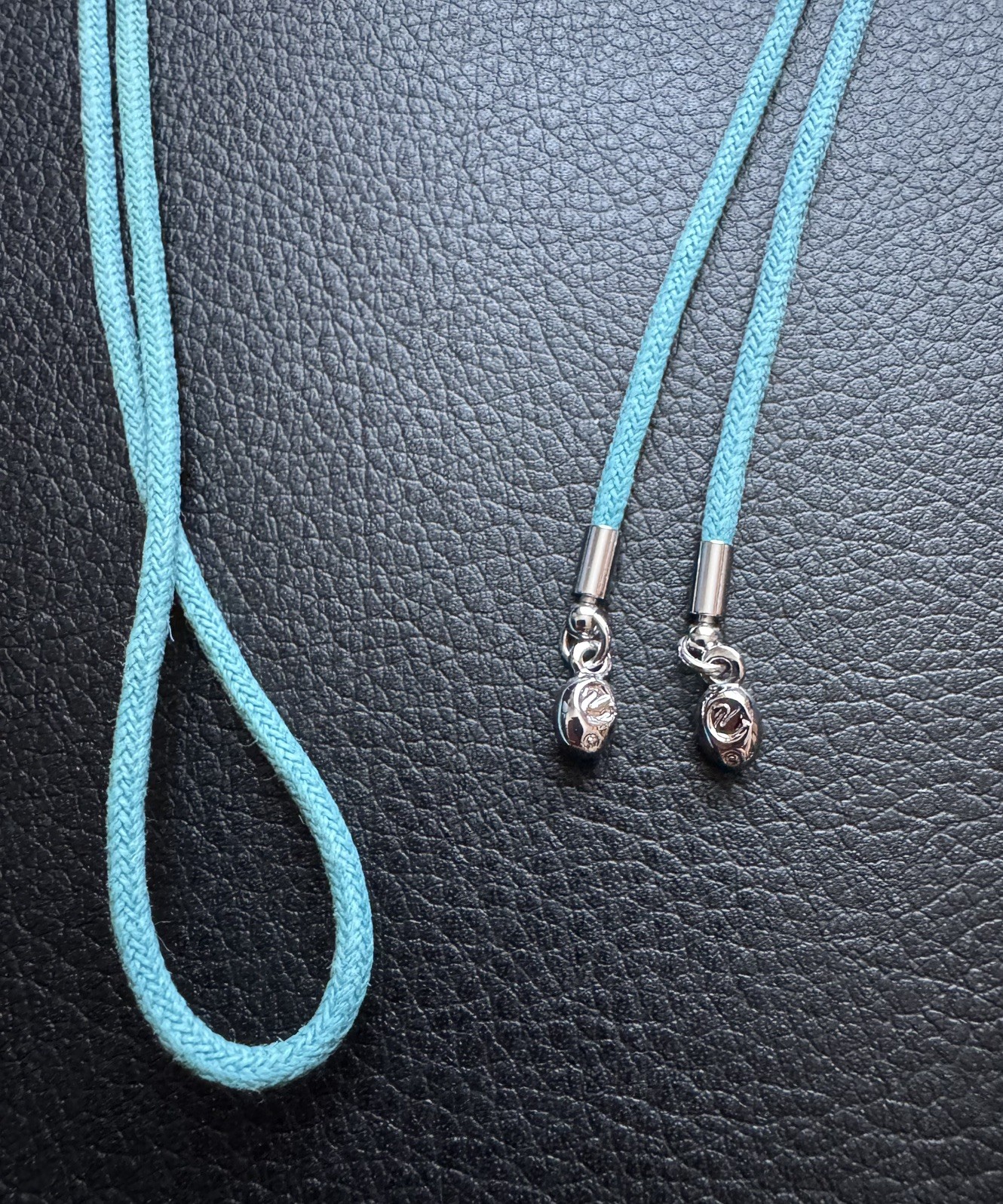 Genuine Swarovski Rope Necklace for Charm/Pendant, rhodium plated, 82cm