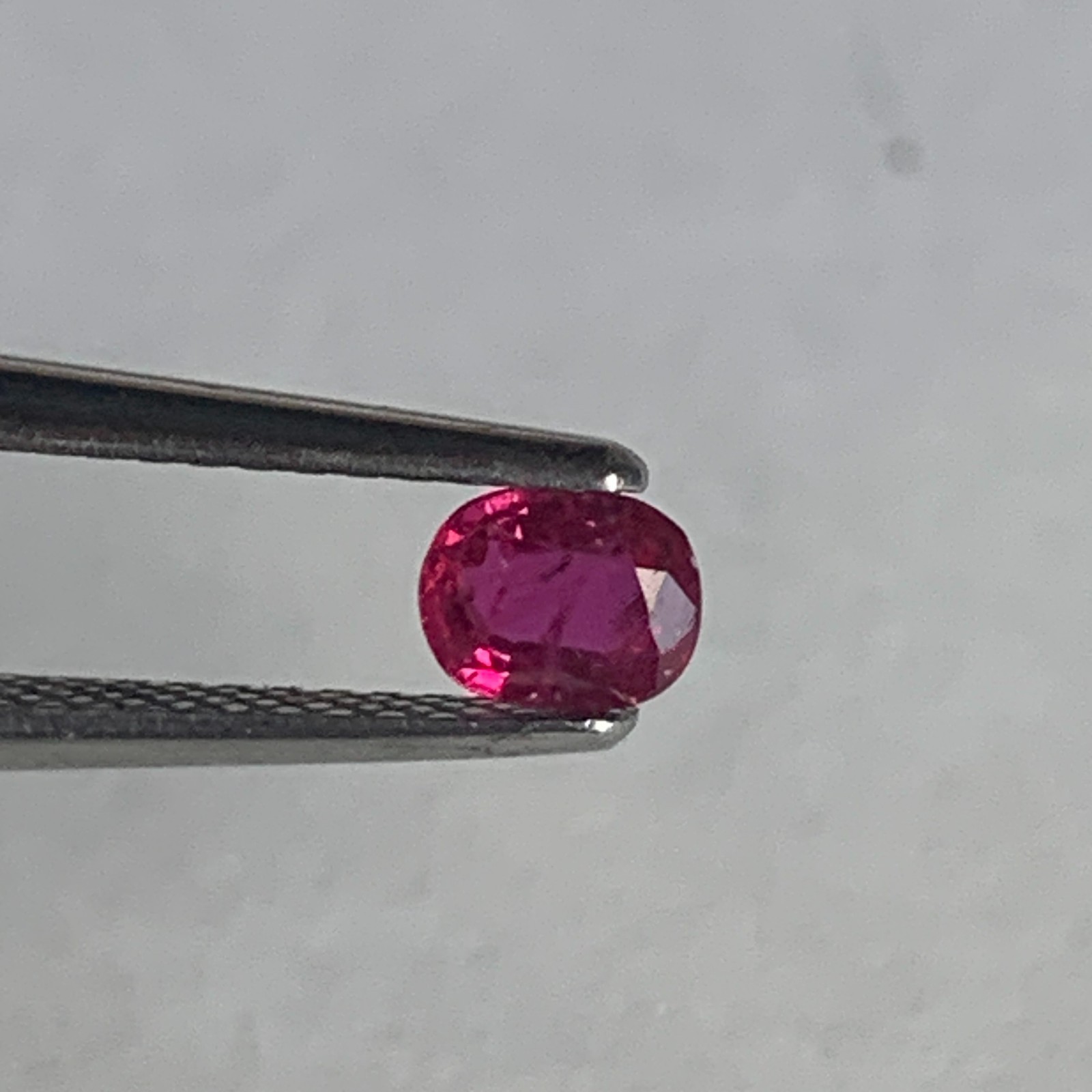 Andy’s Gem Garage Sale – 4.5×3.5mm Ruby Oval .32ct – Natural COLOR DEAL!
