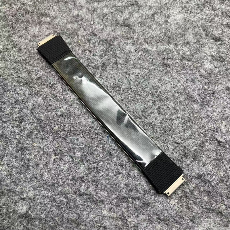 Fits Rich ard Mi lle RM67 01 02 S M L Size White Black Elastic Watch Strap